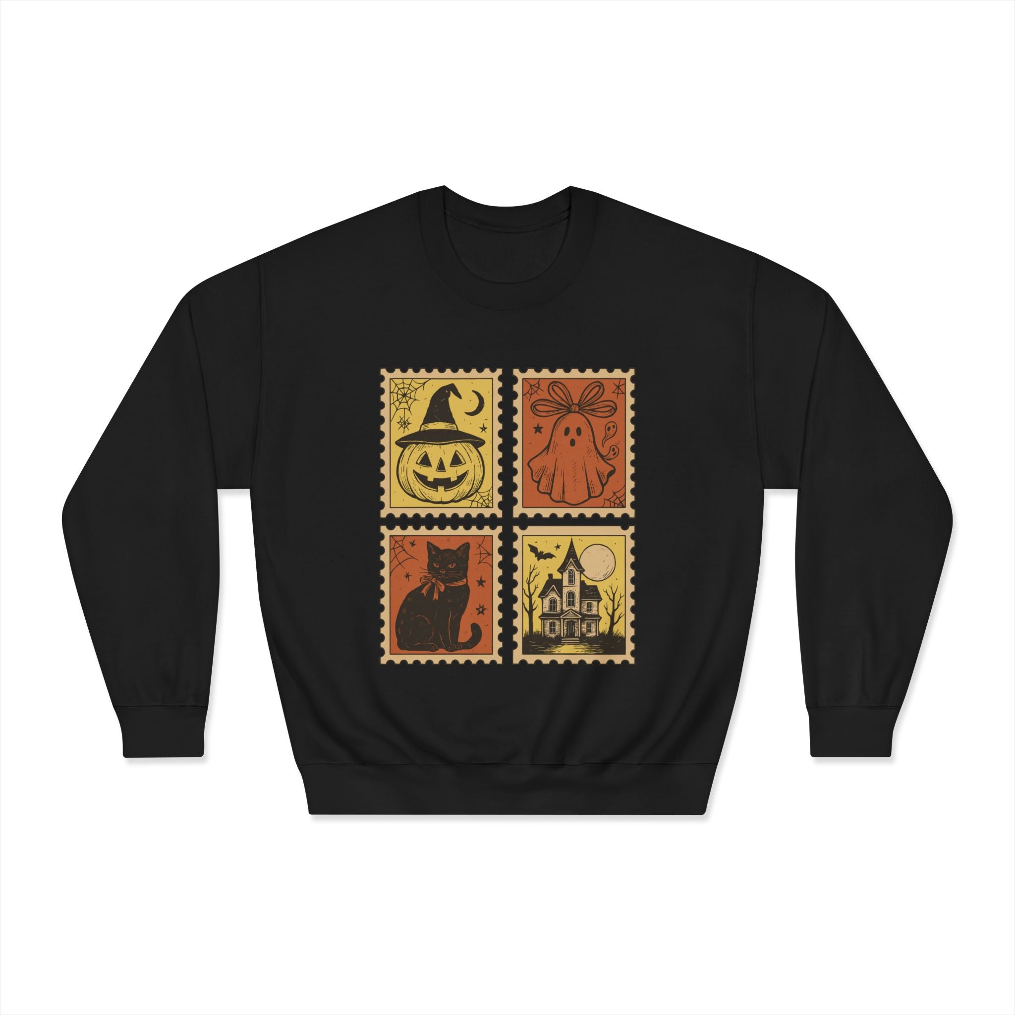 Halloween Vintage Stamp Sweatshirt-Unisex