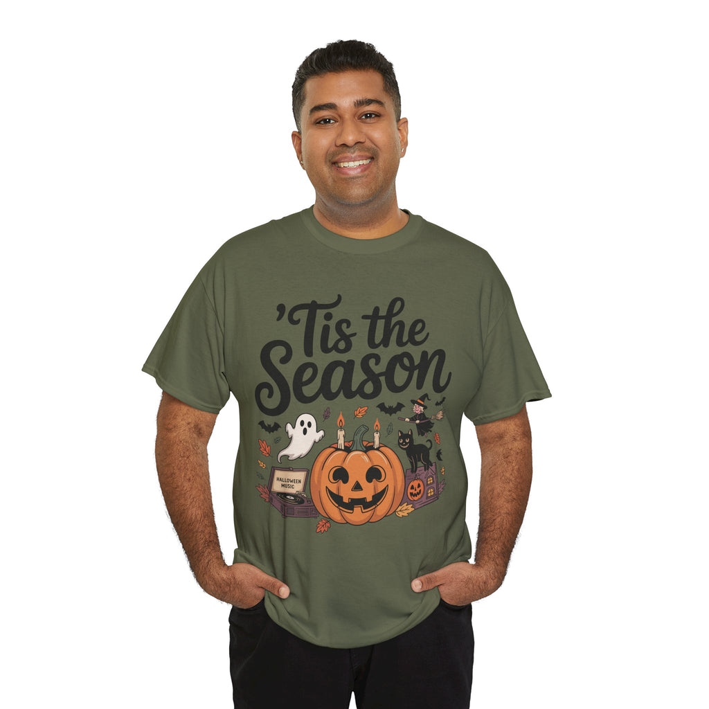 Holiday Season Unisex Cotton T-Shirt - Tis the Season Design
