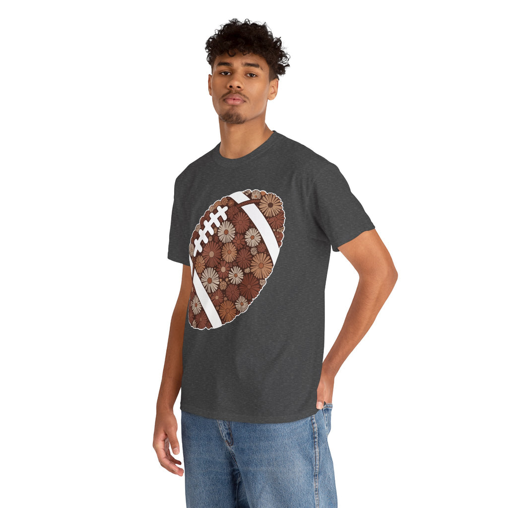Game Day Touch Down Football Tee — Helmets, Flags & Cheer Icons Unisex Cotton Tee