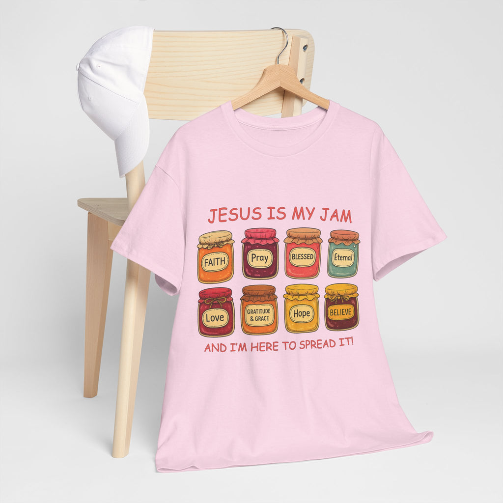 Jesus Is My Jam T-Shirt — Christian Faith Jam Jar Unisex Cotton Tee