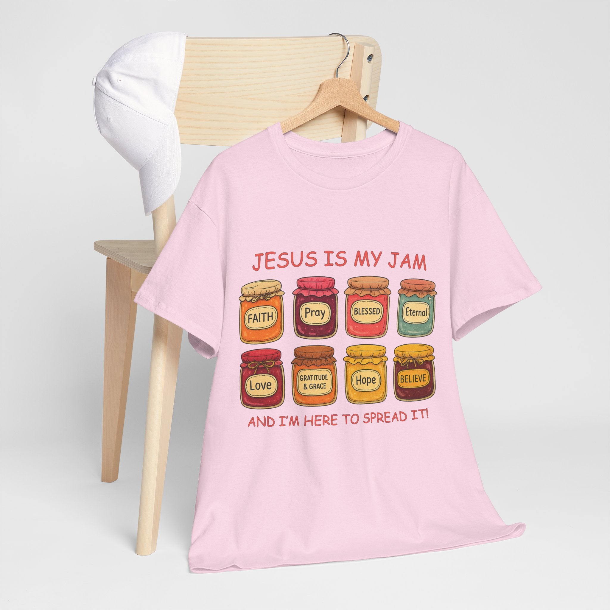 Jesus Is My Jam T-Shirt — Christian Faith Jam Jar Unisex Cotton Tee
