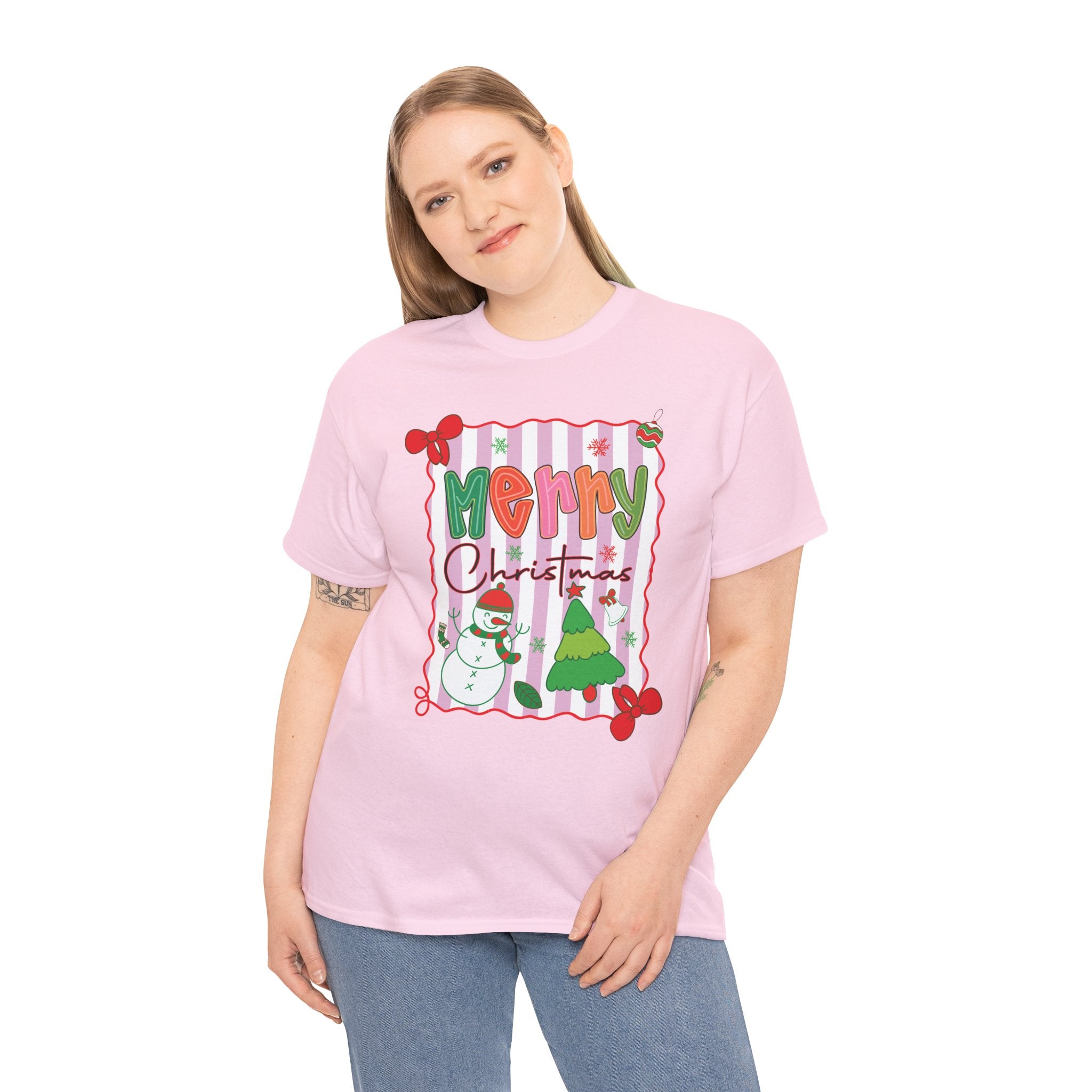 Christmas Snowman Unisex Cotton Tee