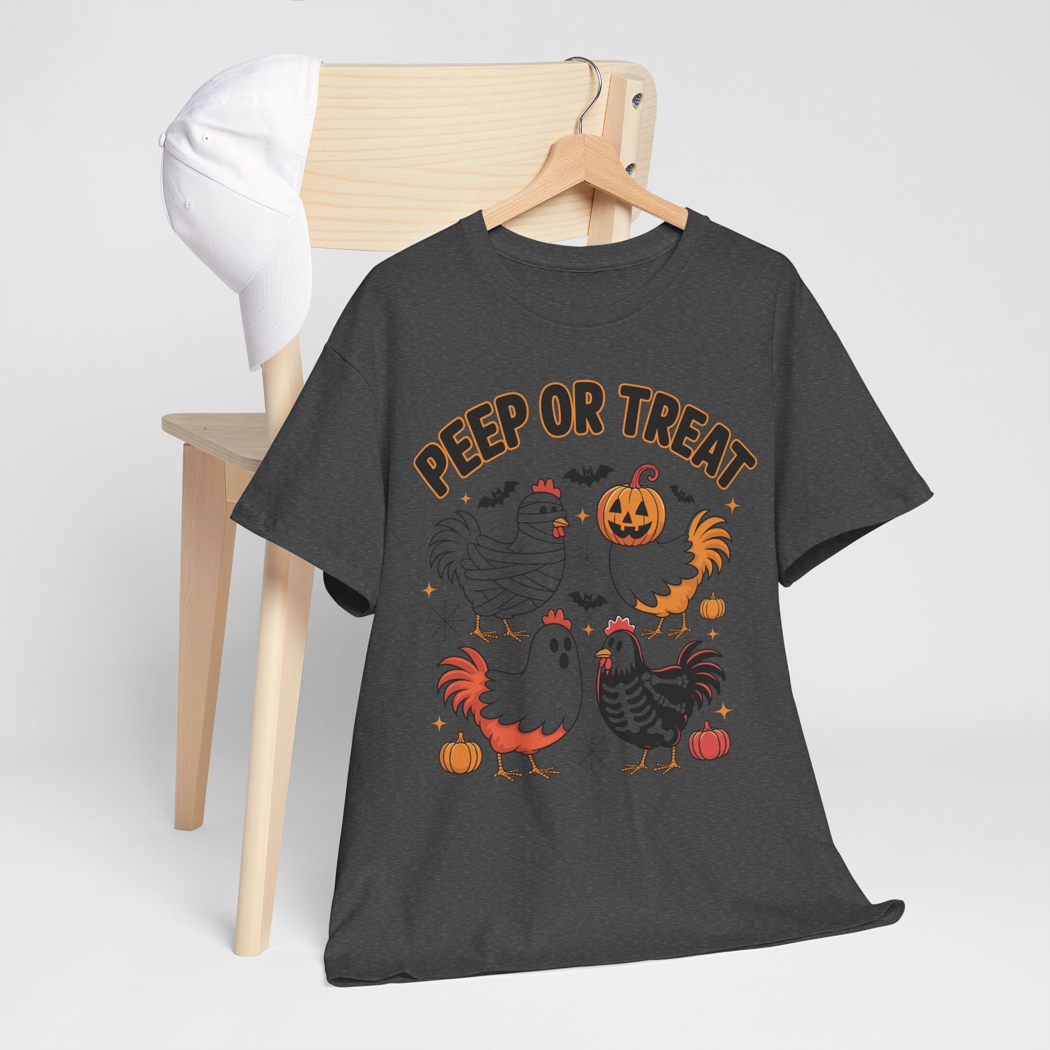 Peep or Treat Halloween Unisex Cotton Tee