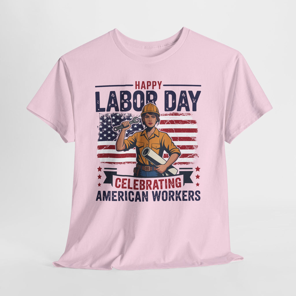 Happy US Labour Day T-Shirt - Unisex Heavy Cotton Tee