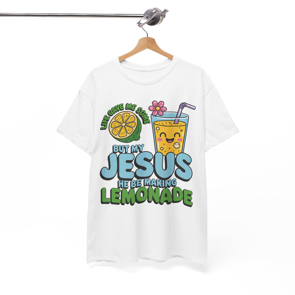 Christian Lemonade T‑Shirt — "Life Gave Me Some Lemons, My Jesus Makes Lemonade"Unisex Cotton Tee