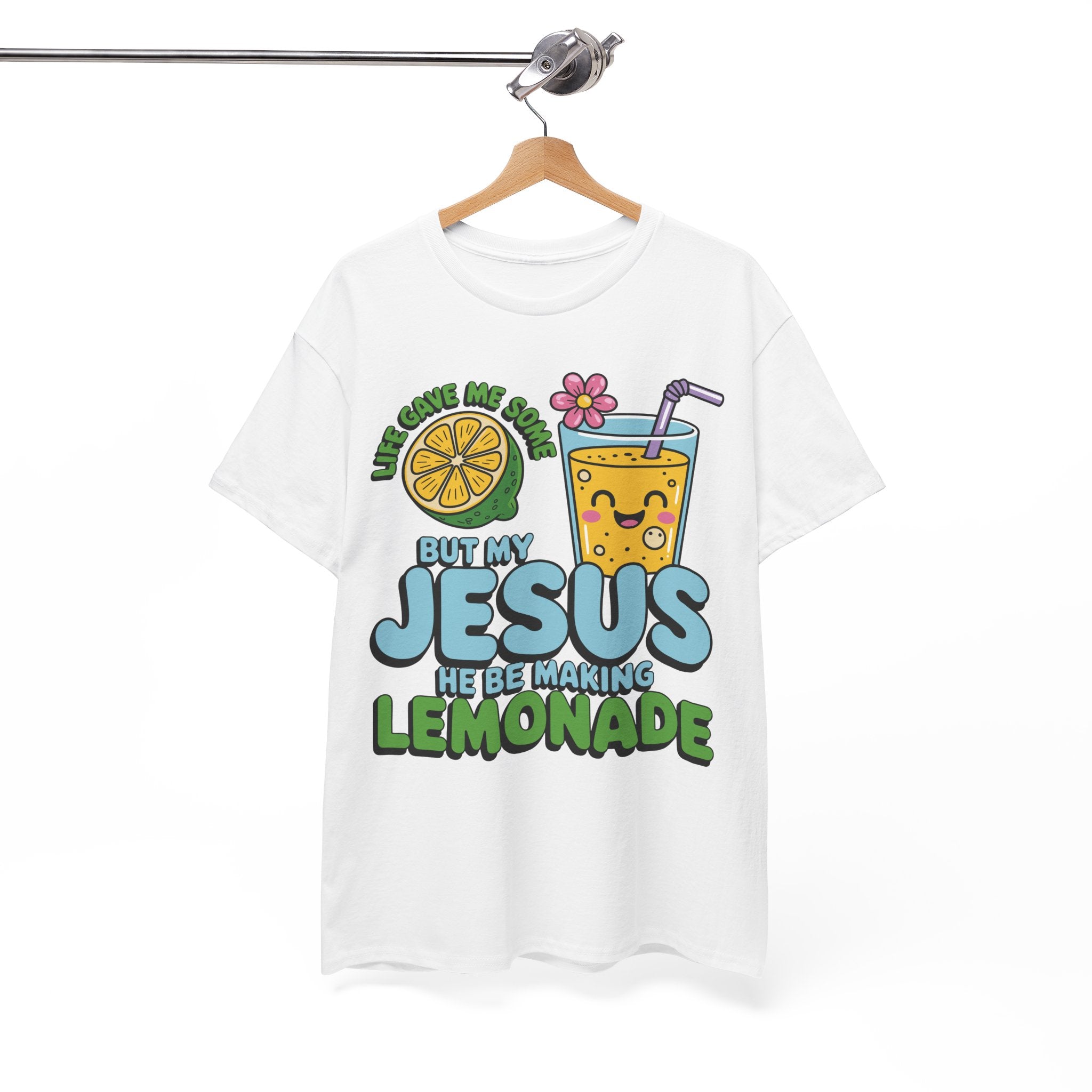 Christian Lemonade T‑Shirt — "Life Gave Me Some Lemons, My Jesus Makes Lemonade"Unisex Cotton Tee