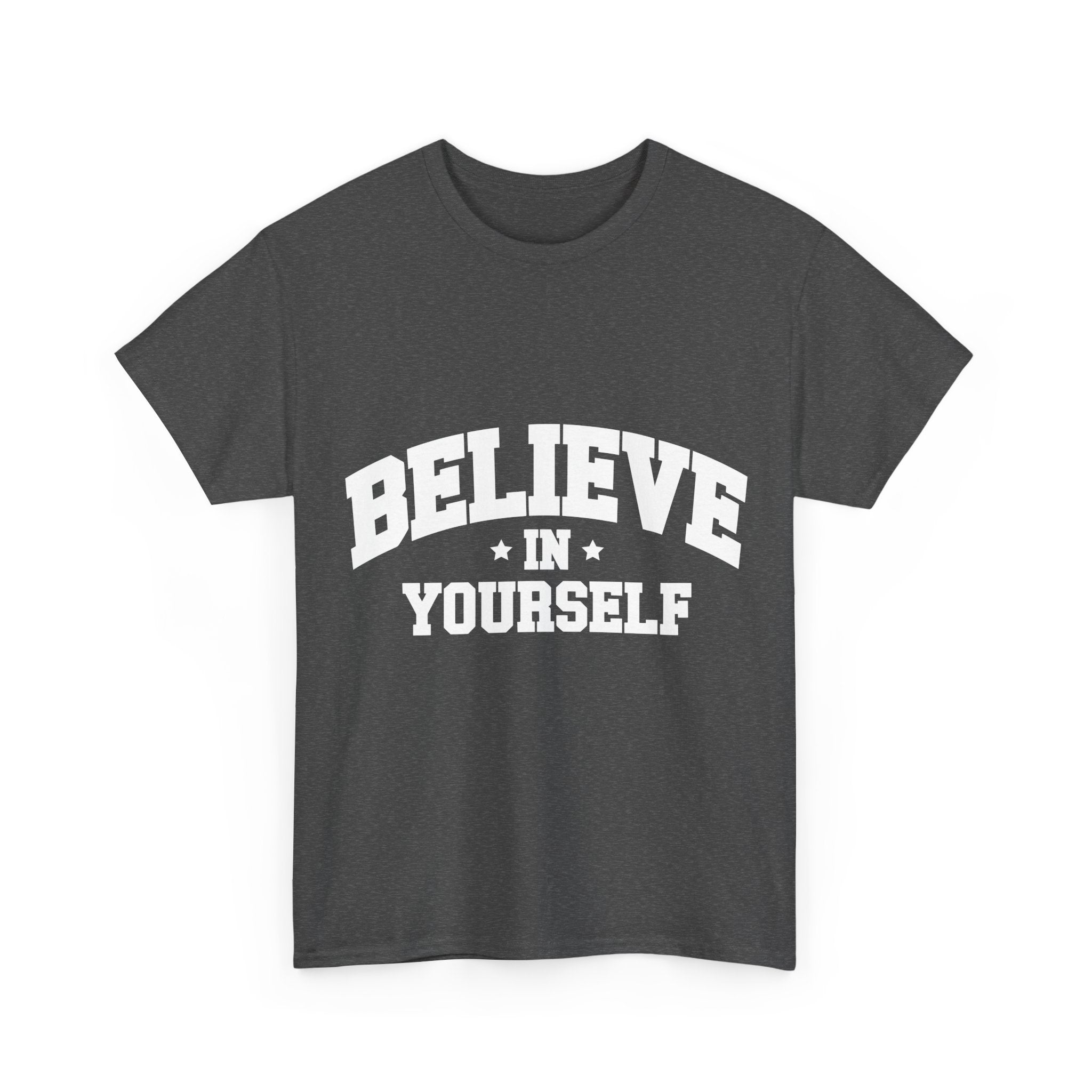 Believe in Yourself Varsity Unisex Cotton Tee