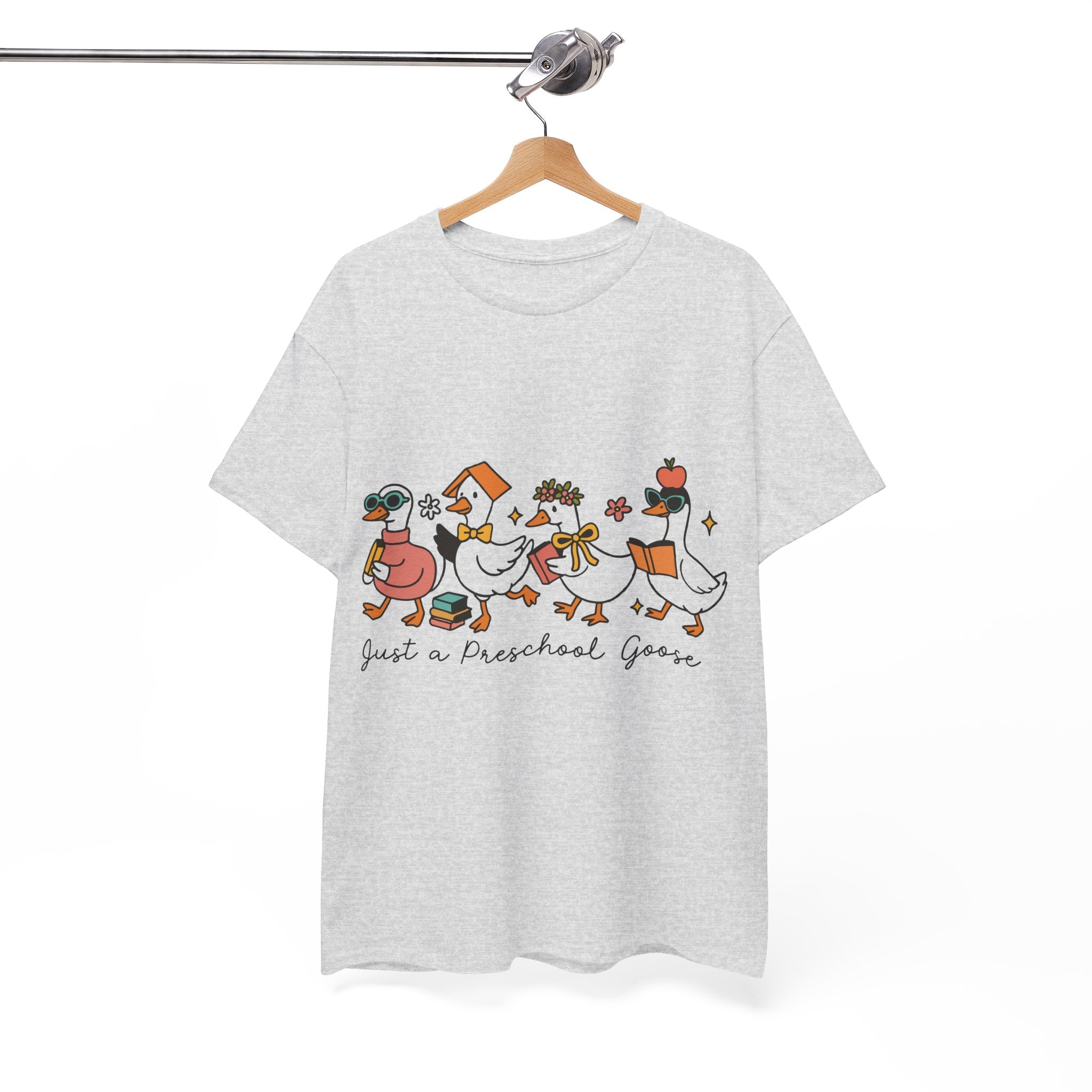 "Just A Preschool Goose" Unisex Cotton Tee