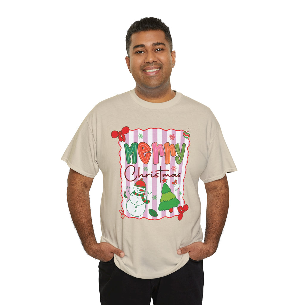 Christmas Snowman Unisex Cotton Tee