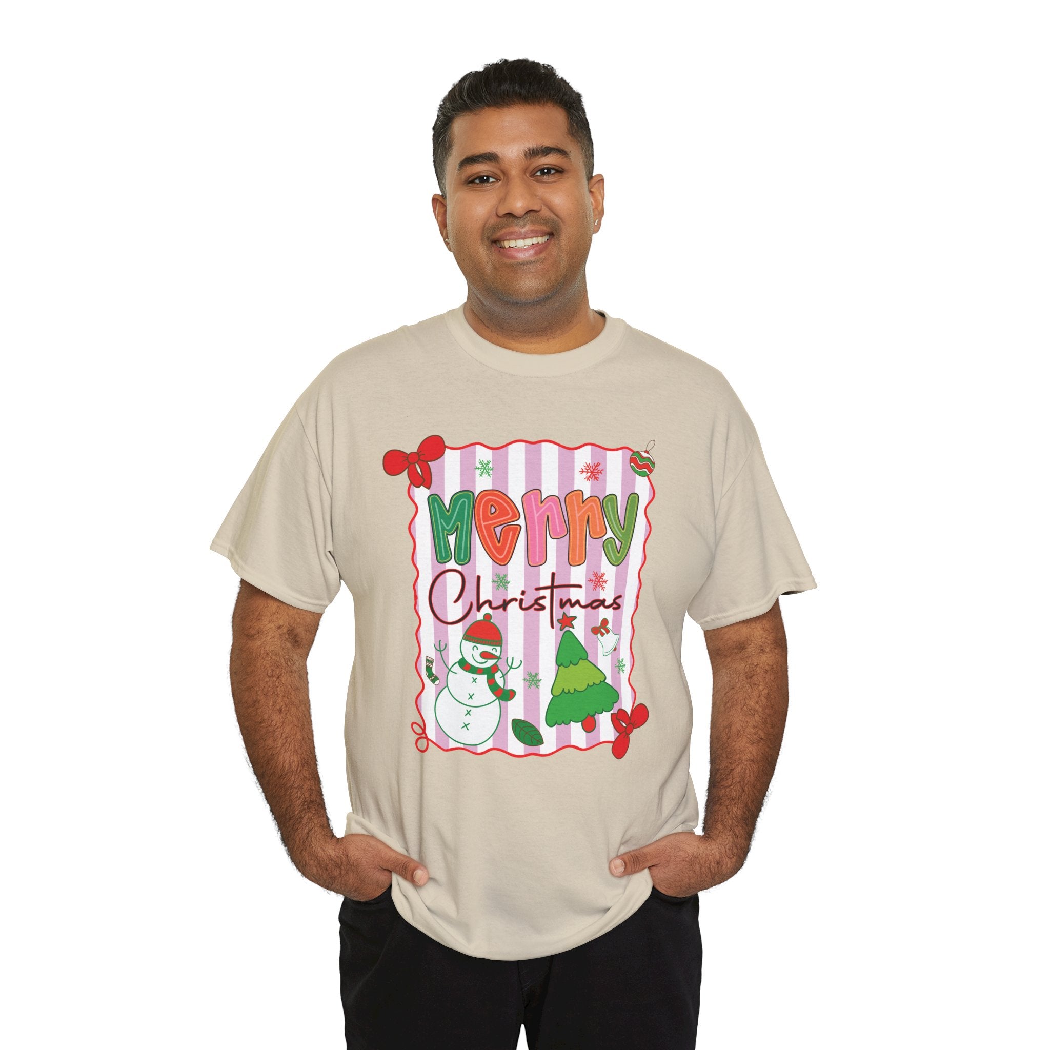 Christmas Snowman Unisex Cotton Tee