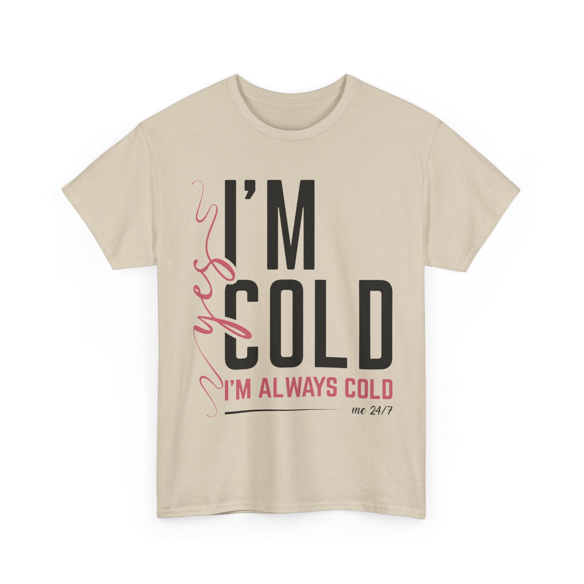 Pink Script Minimalist Unisex Cotton Tee