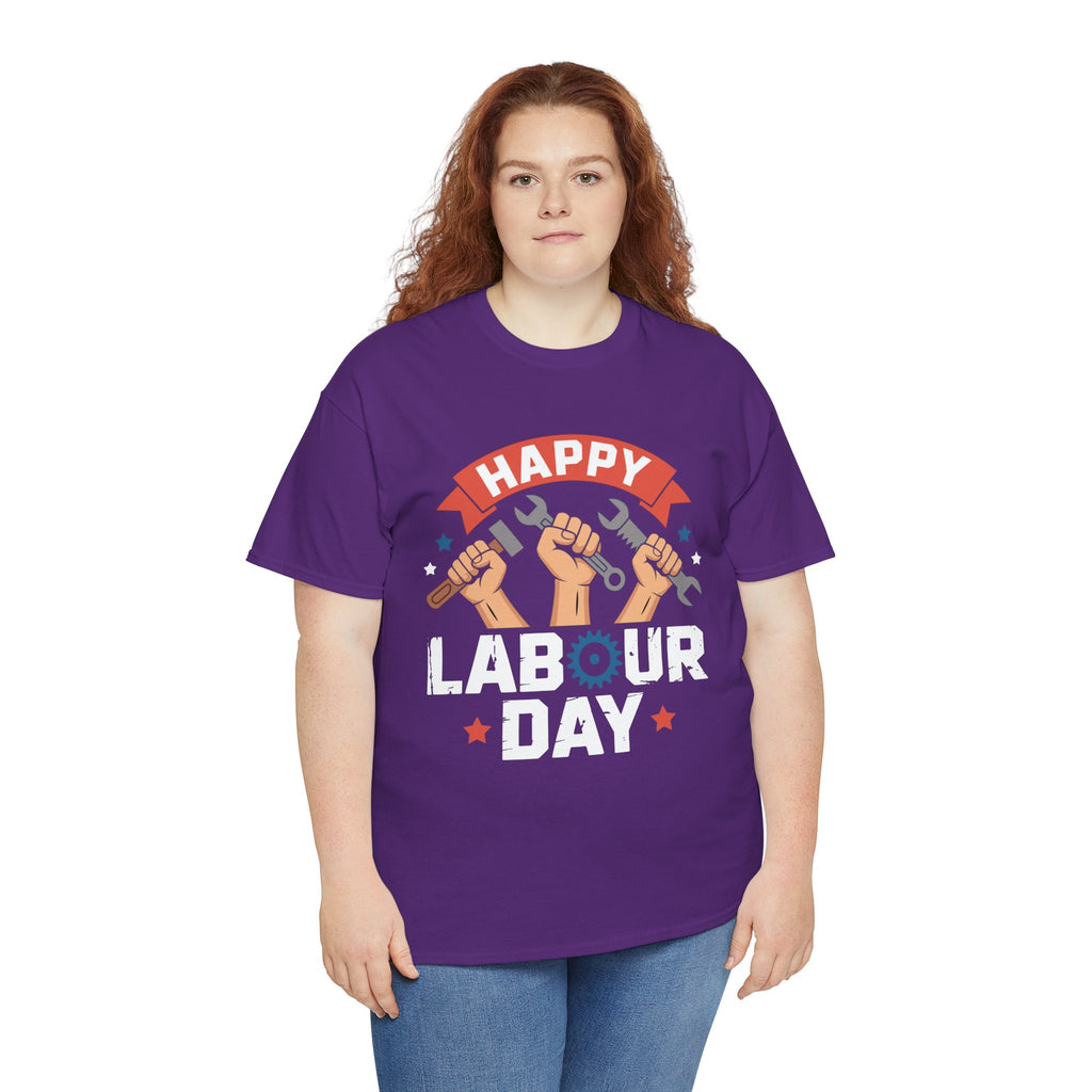 Happy US Labour Day Unisex Heavy Cotton T-Shirt