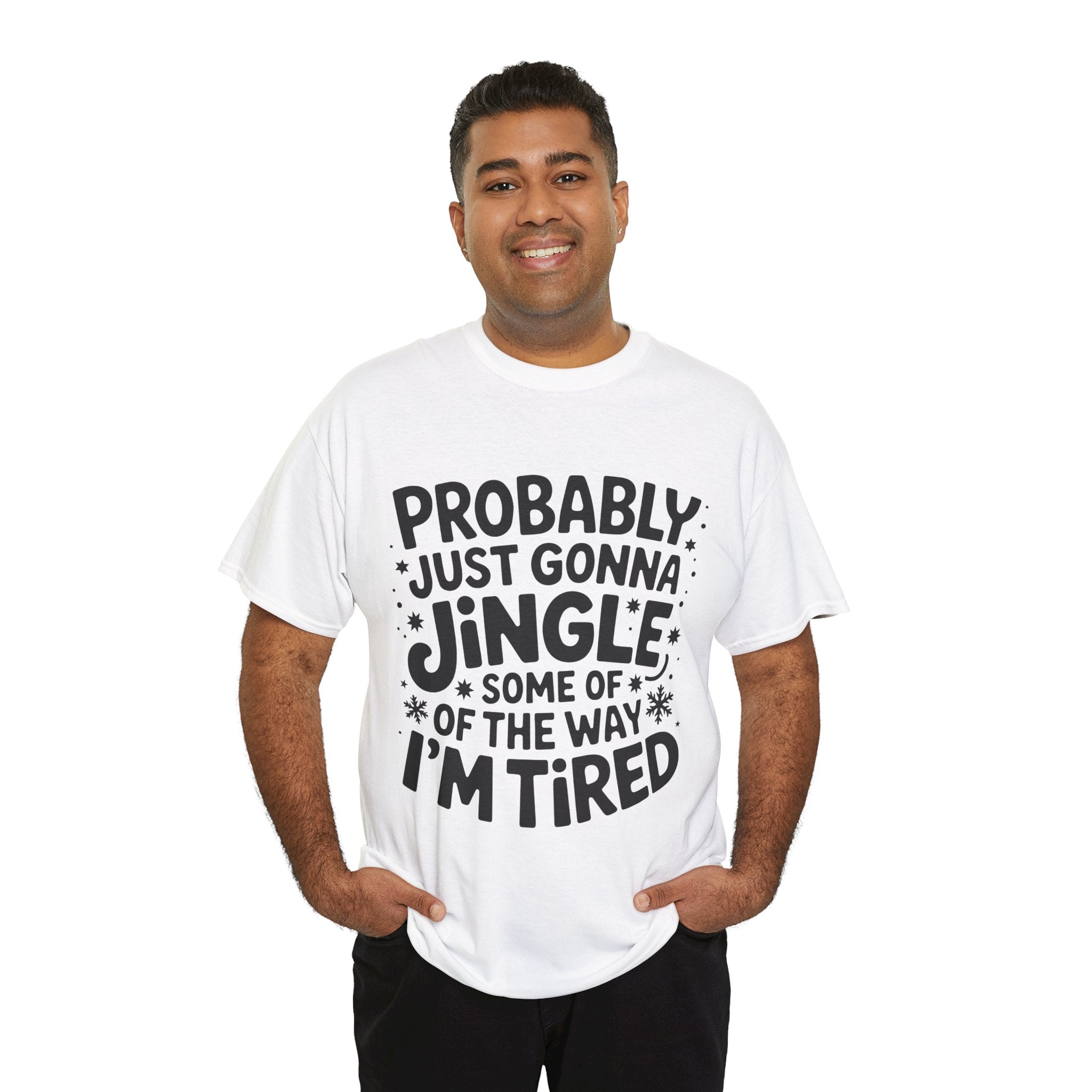 Black & White Minimalist Script Yes, I'm Always Cold Unisex Cotton Tee