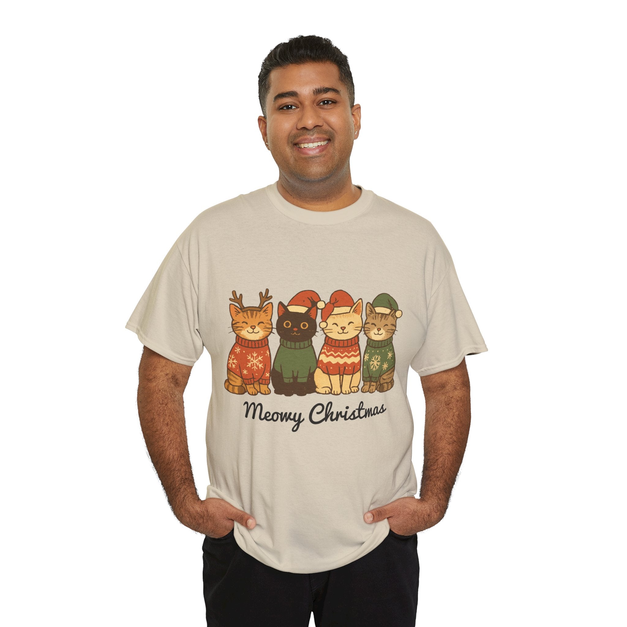 Christmas Cats Unisex Cotton Tee