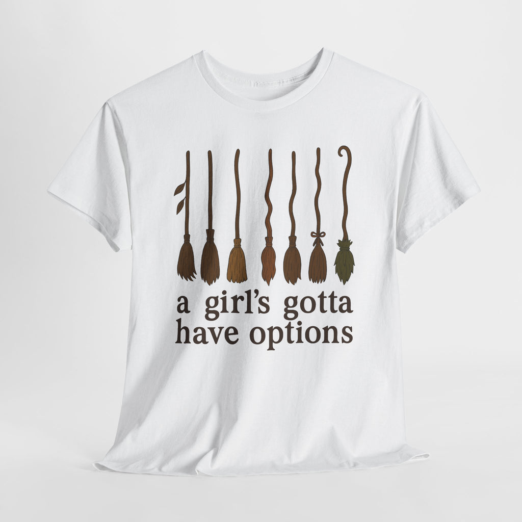 Witch Brooms Options Unisex Cotton Tee