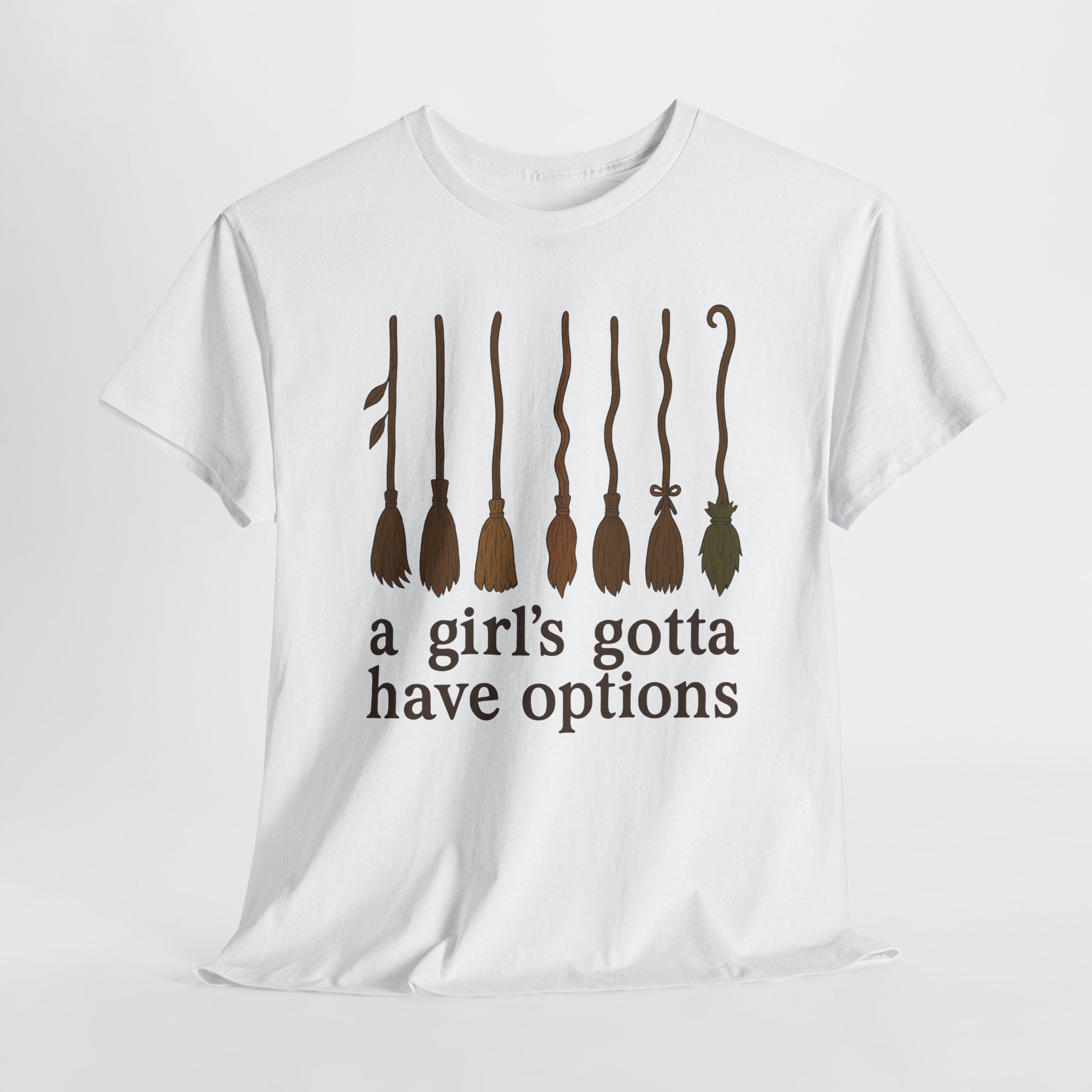 Witch Brooms Options Unisex Cotton Tee