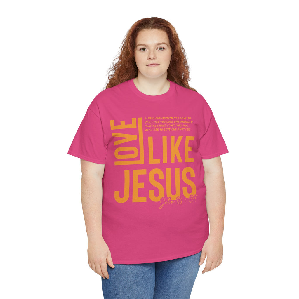 Love Like Jesus T-Shirt — John 13:34 Christian Unisex Cotton Tee