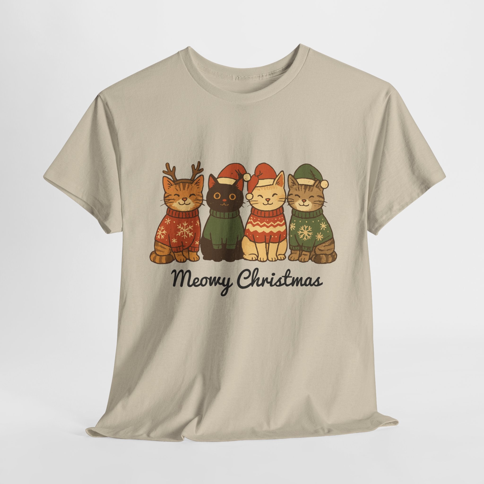 Christmas Cats Unisex Cotton Tee