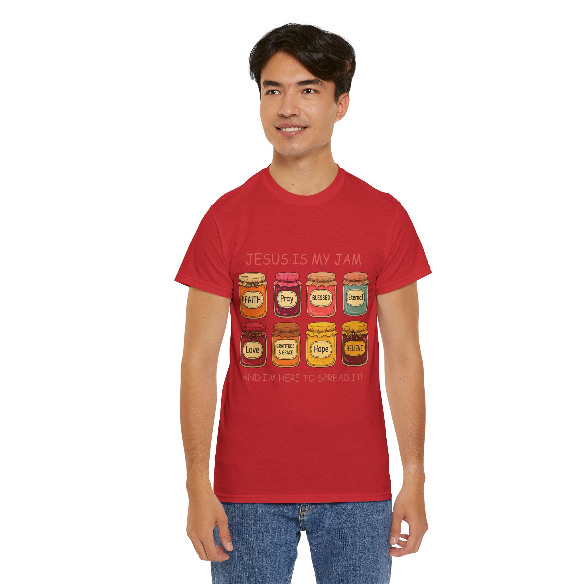 Jesus Is My Jam T-Shirt — Christian Faith Jam Jar Unisex Cotton Tee
