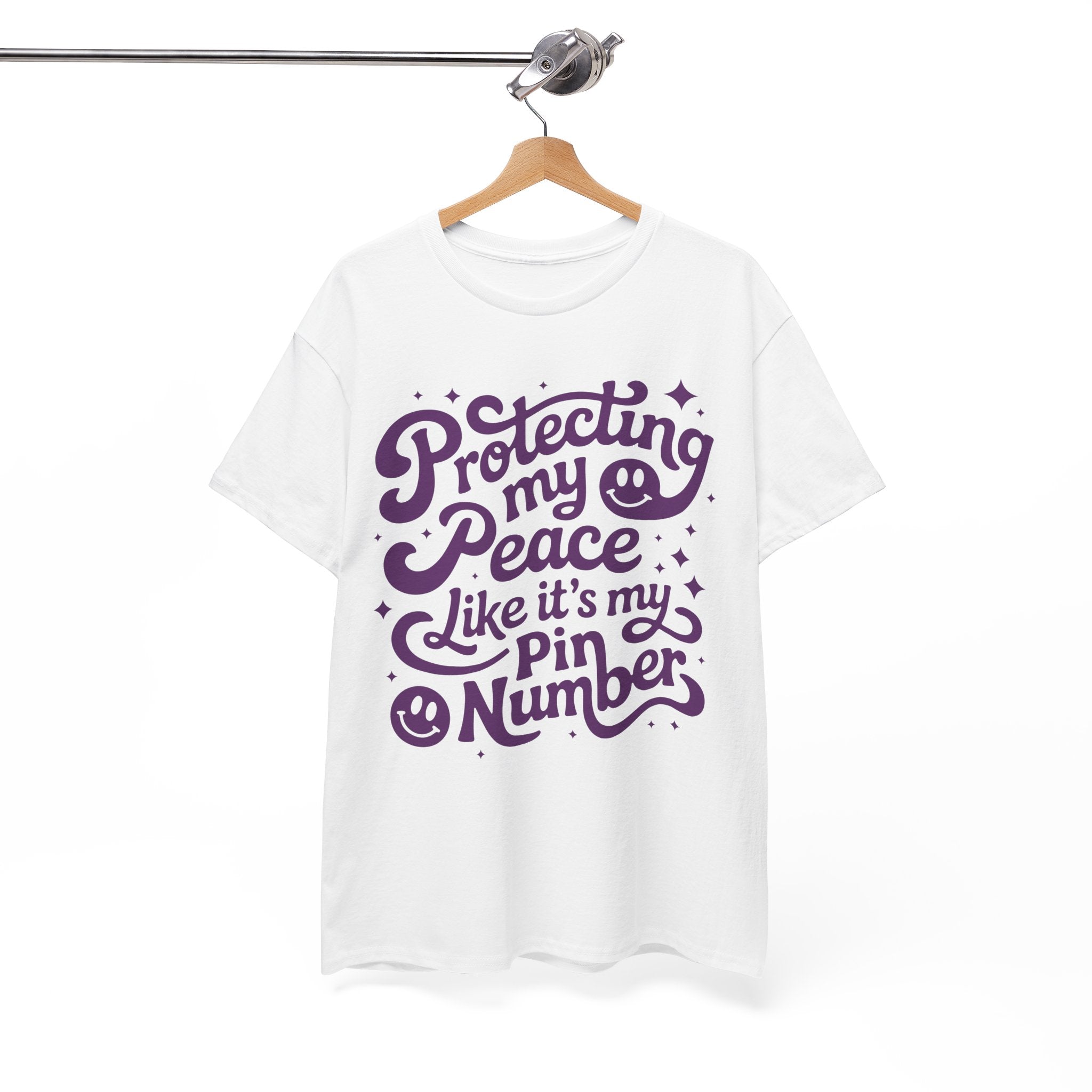 Protecting My Peace Like It’s My PIN Number Tee — Retro Motivational Graphic Unisex Cotton T-Shirt