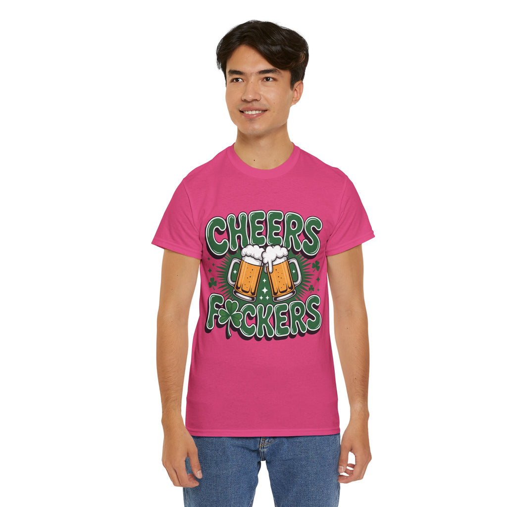 Cheers Fockers Beer Clinking Mugs Unisex Cotton T-Shirt