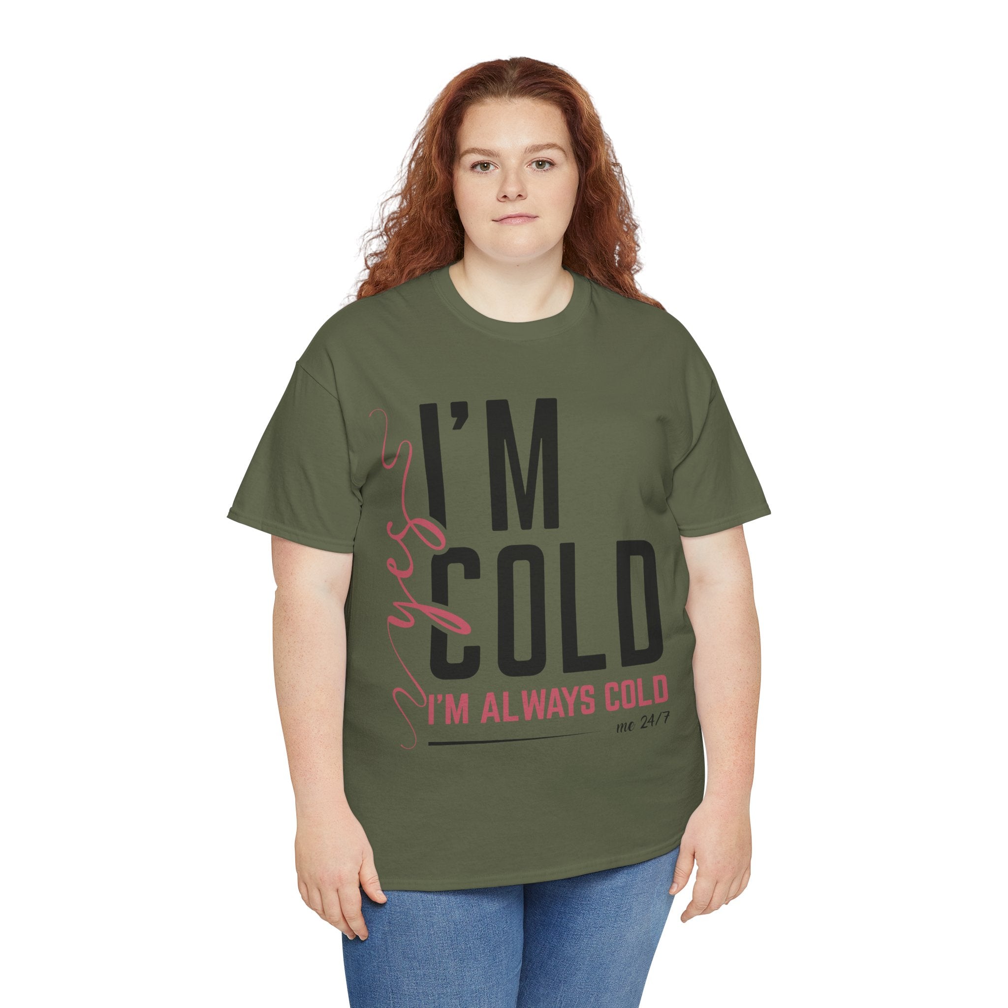 Pink Script Minimalist Unisex Cotton Tee