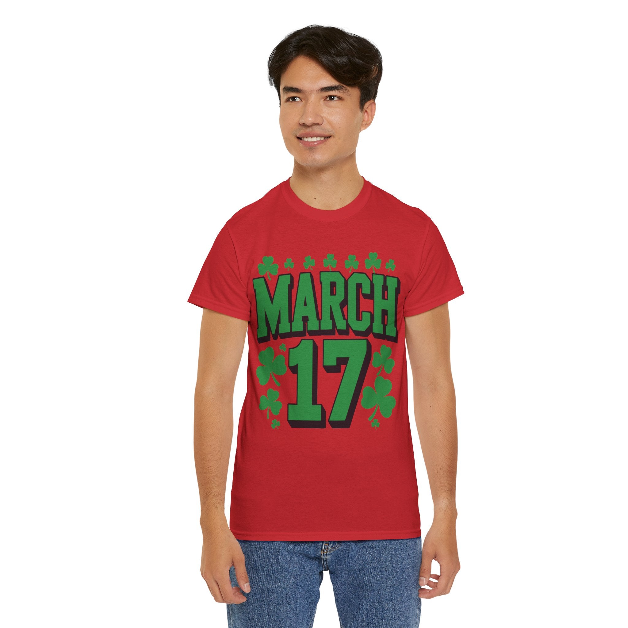 St. Patrick’s Day March 17 Shamrock Unisex Cotton T‑Shirt