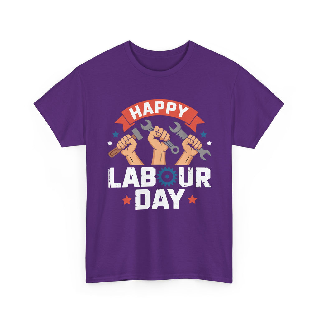 Happy US Labour Day Unisex Heavy Cotton T-Shirt