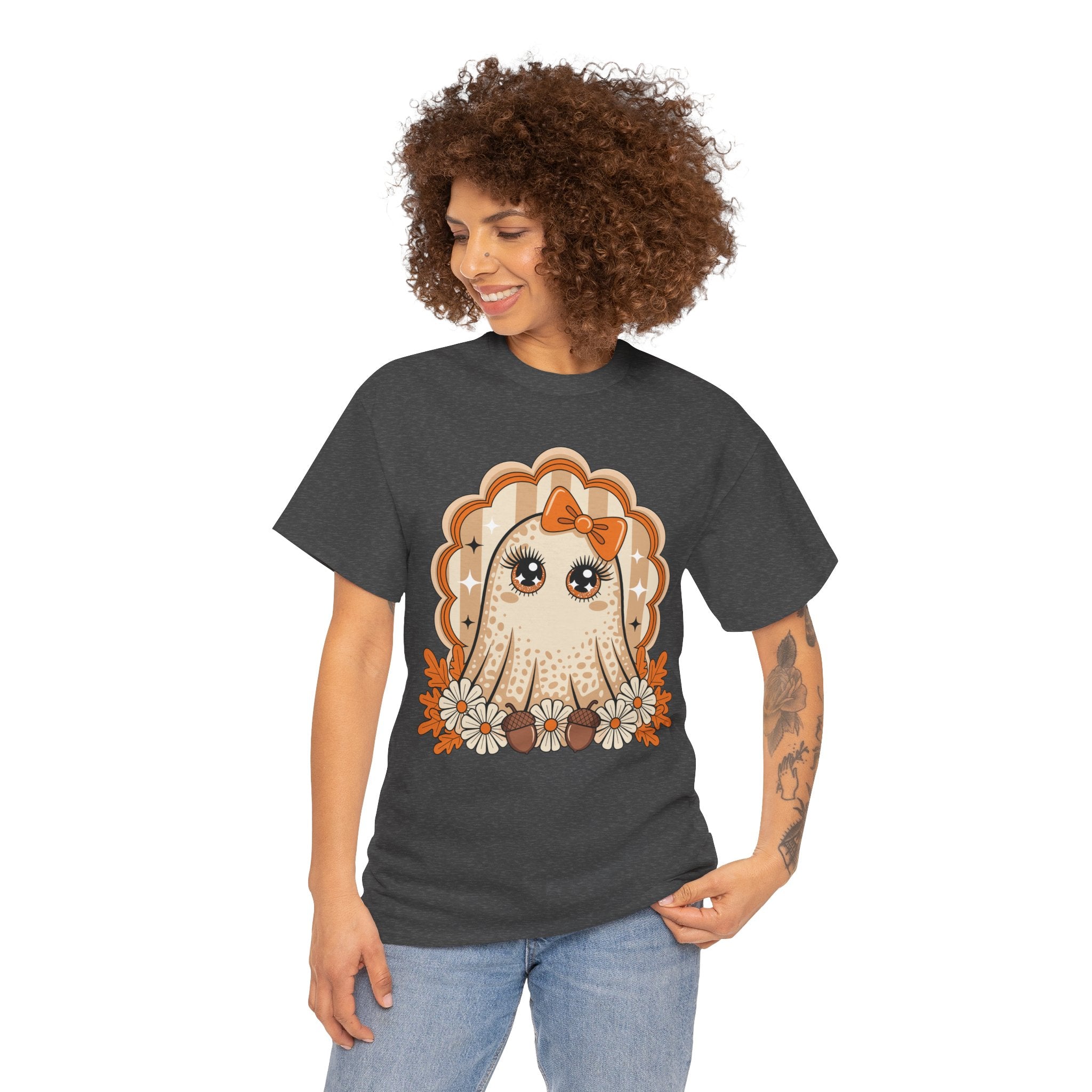 Ghost and Daisies Unisex Cotten Tee
