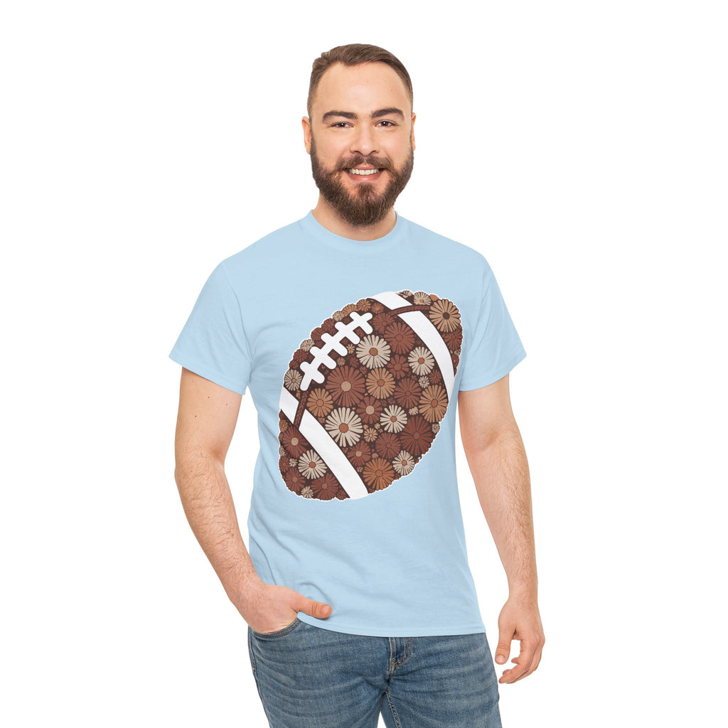 Game Day Touch Down Football Tee — Helmets, Flags & Cheer Icons Unisex Cotton Tee