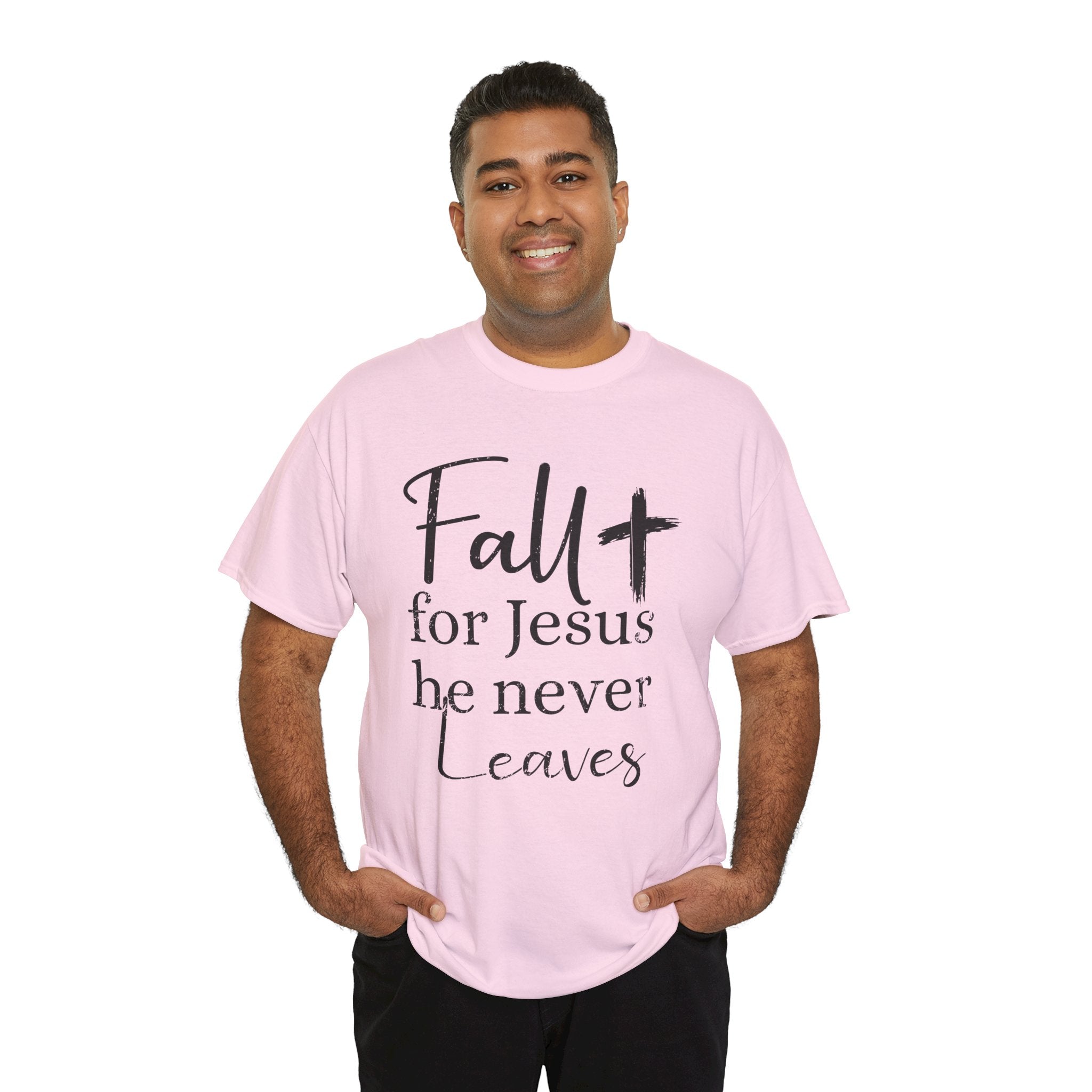 Fall for Jesus Pumpkin Church Unisex Cotton T-Shirt