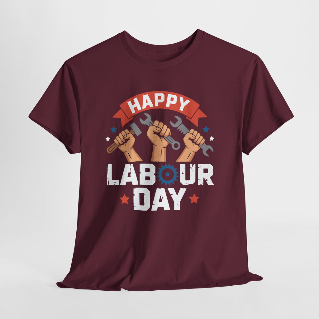 Happy US Labour Day Unisex Heavy Cotton T-Shirt