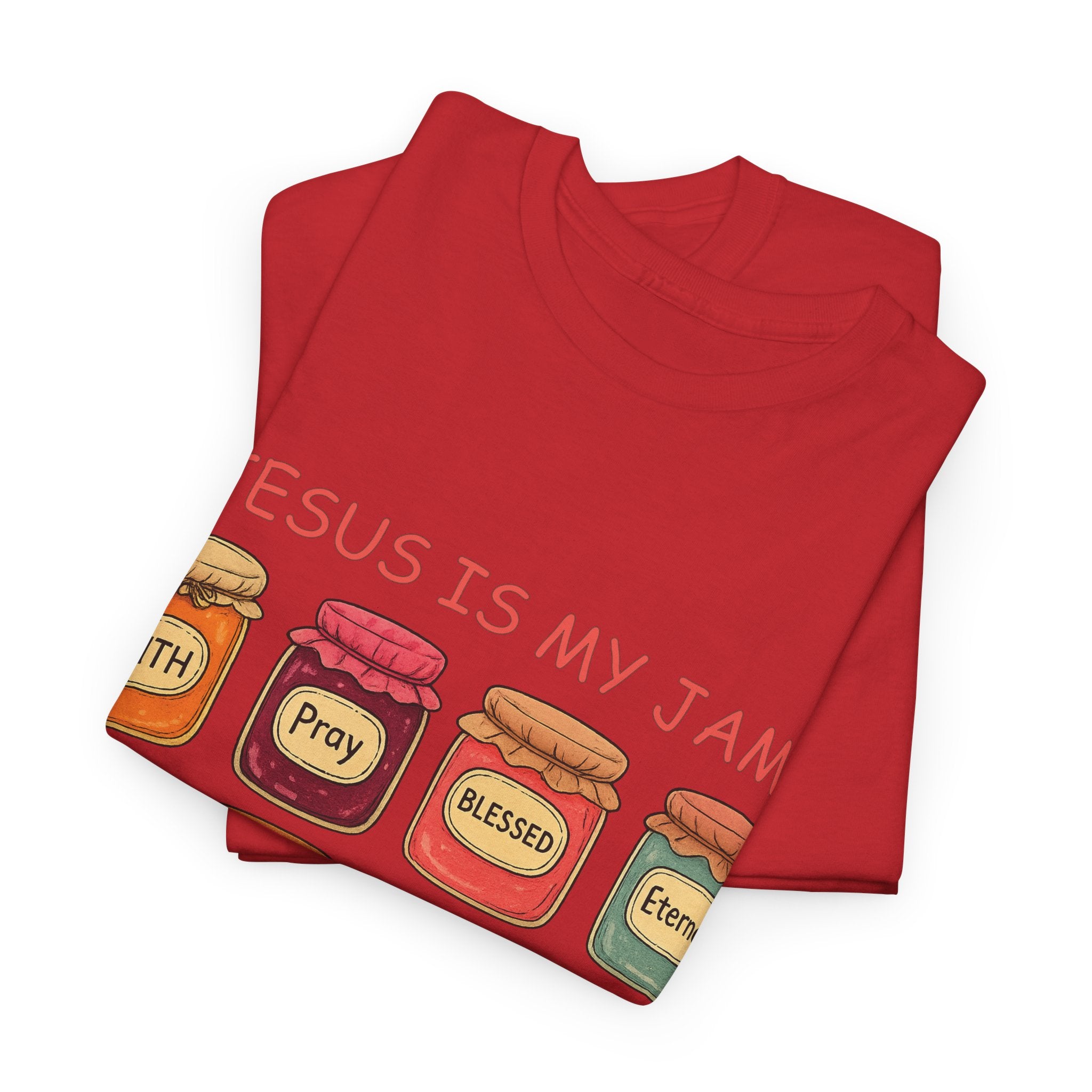 Jesus Is My Jam T-Shirt — Christian Faith Jam Jar Unisex Cotton Tee