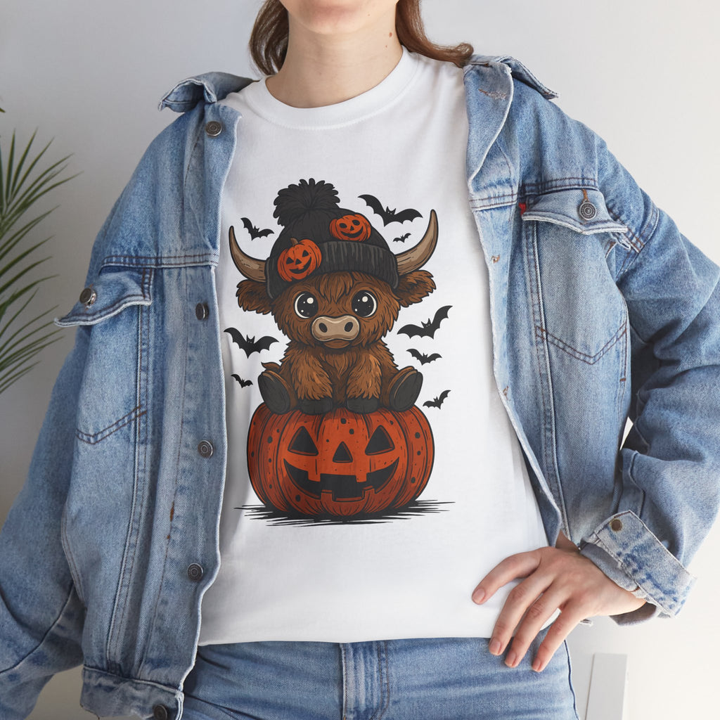 Halloween Cow Unisex Cotton Tshirt
