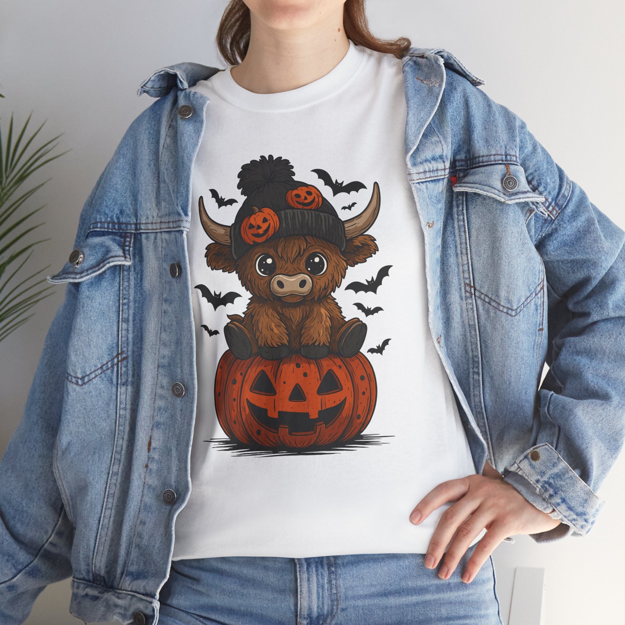 Halloween Cow Unisex Cotton Tshirt