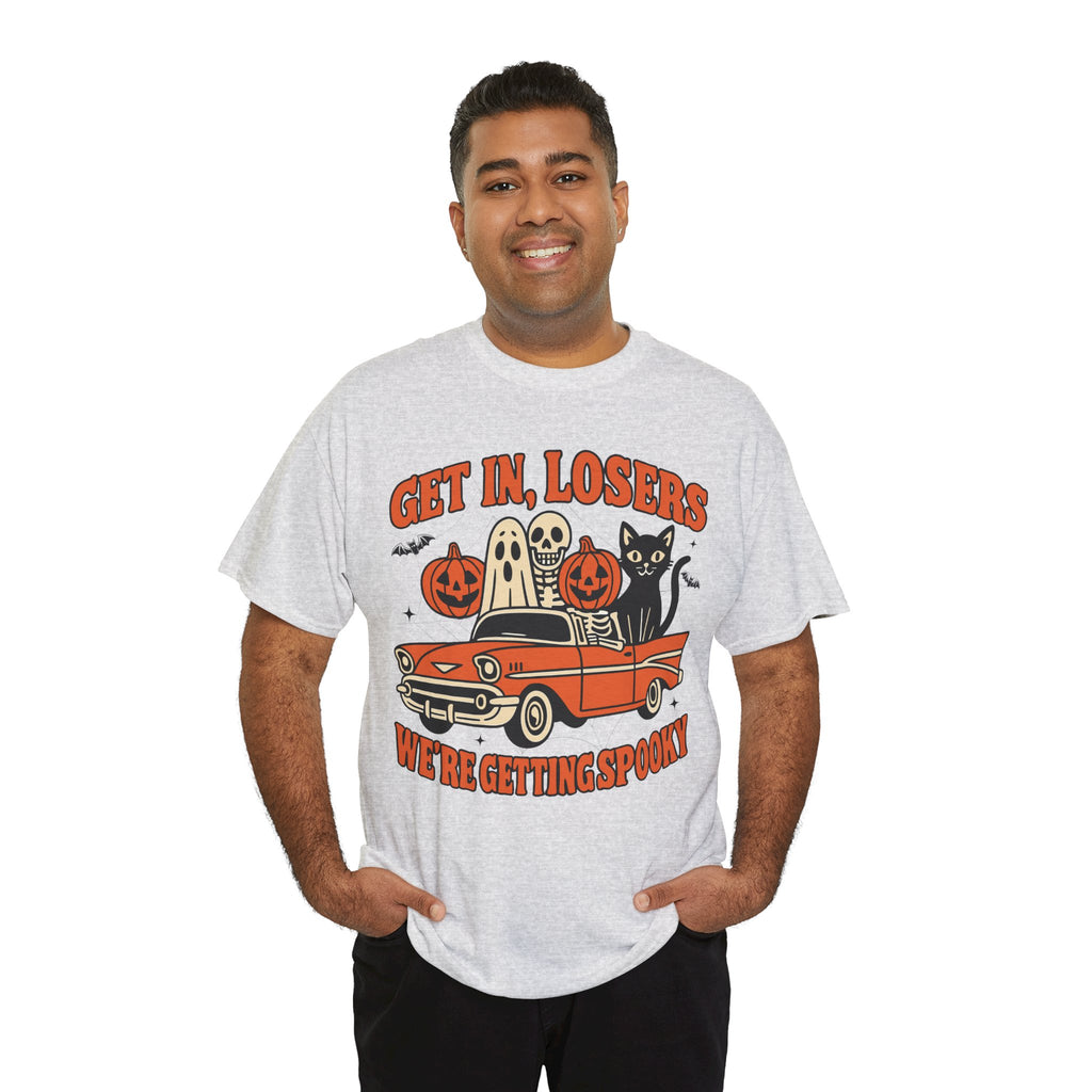 Halloween Skeleton Pumpkin Black Cat Unisex Cotton Tee