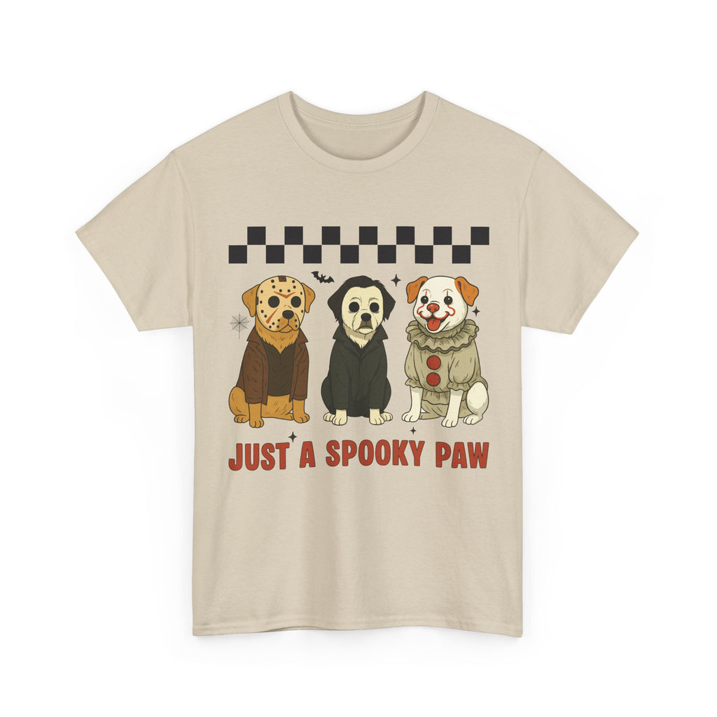 Halloween "Just A Spooky Paw" Unisex Cotton Tee