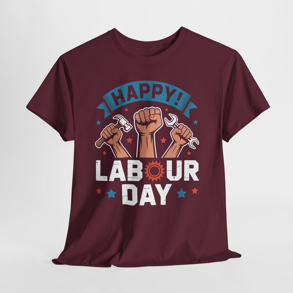 Happy US Labour Day Unisex Heavy Cotton T-Shirt