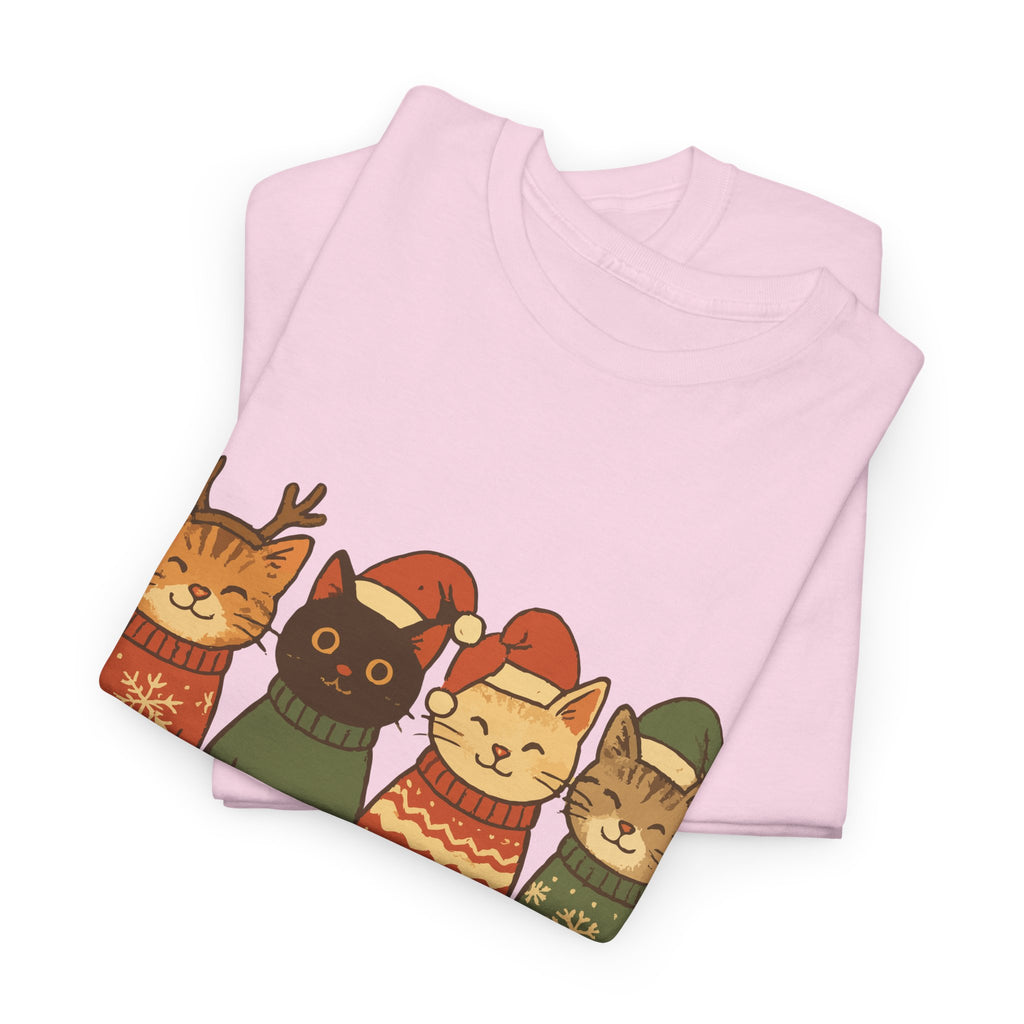 Christmas Cats Unisex Cotton Tee
