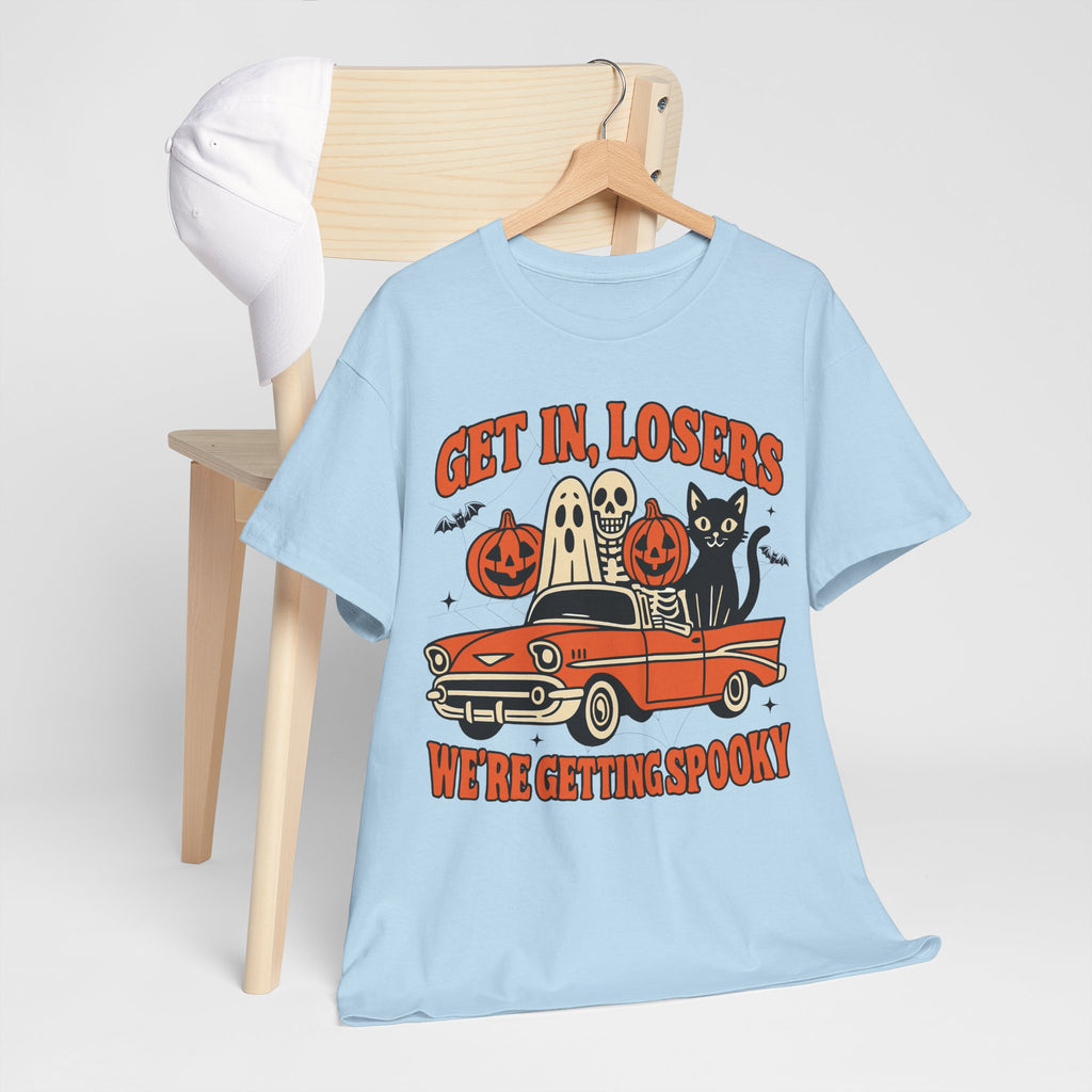 Halloween Skeleton Pumpkin Black Cat Unisex Cotton Tee