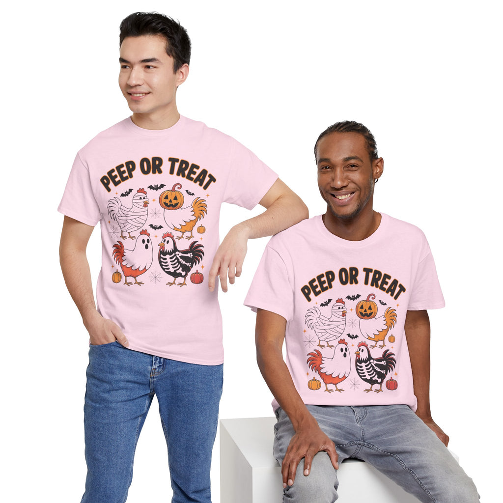 Peep or Treat Halloween Unisex Cotton Tee