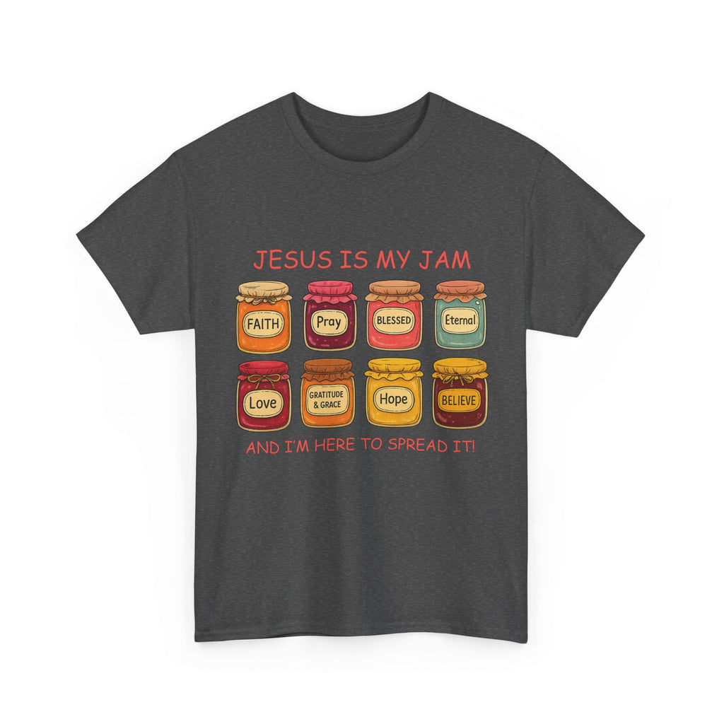 Jesus Is My Jam T-Shirt — Christian Faith Jam Jar Unisex Cotton Tee