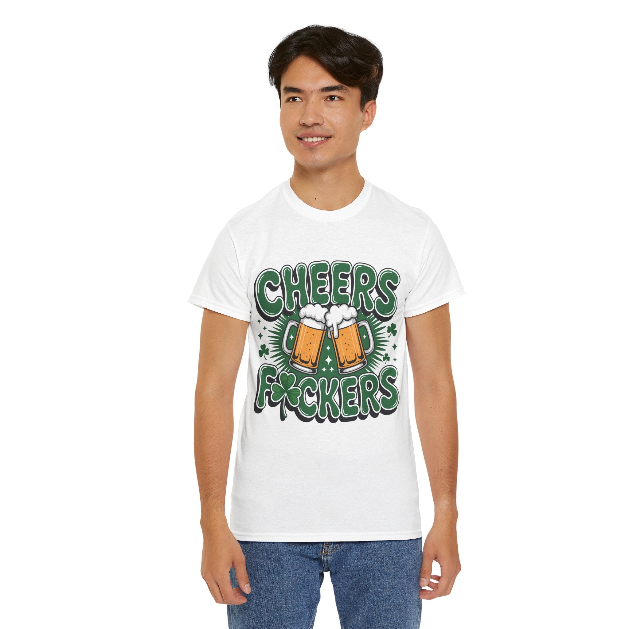 Cheers Fockers Beer Clinking Mugs Unisex Cotton T-Shirt