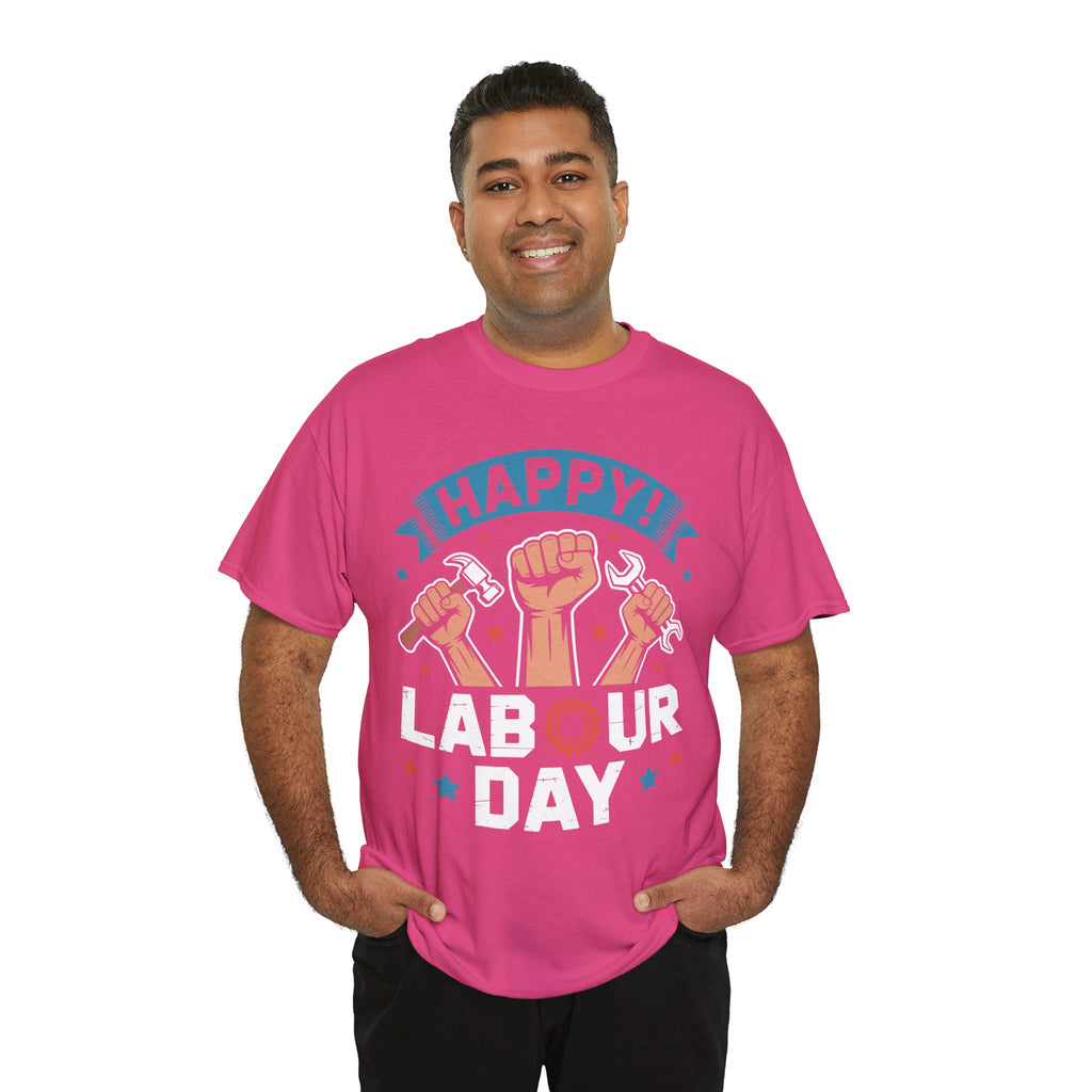 Happy US Labour Day Unisex Heavy Cotton T-Shirt