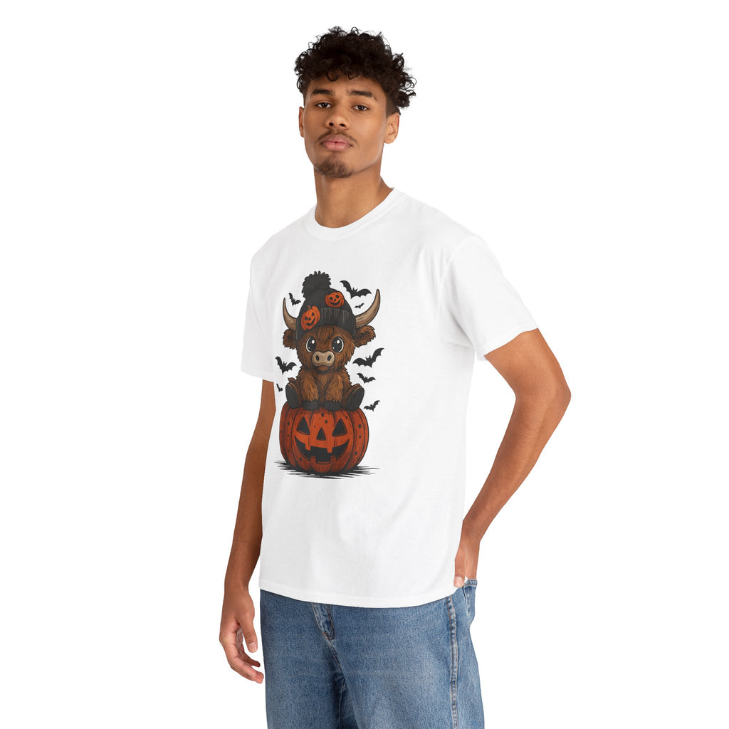 Halloween Cow Unisex Cotton Tshirt