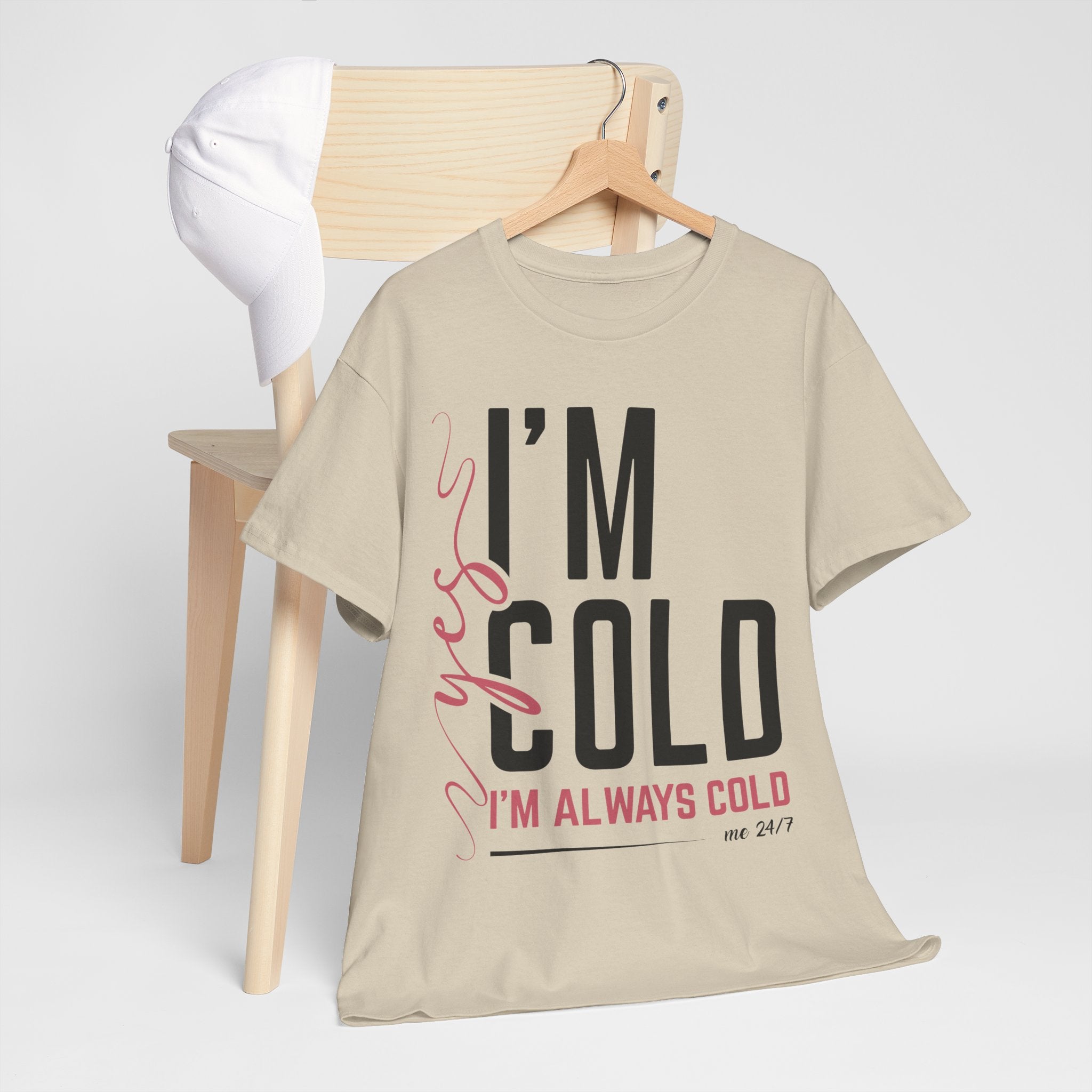 Pink Script Minimalist Unisex Cotton Tee