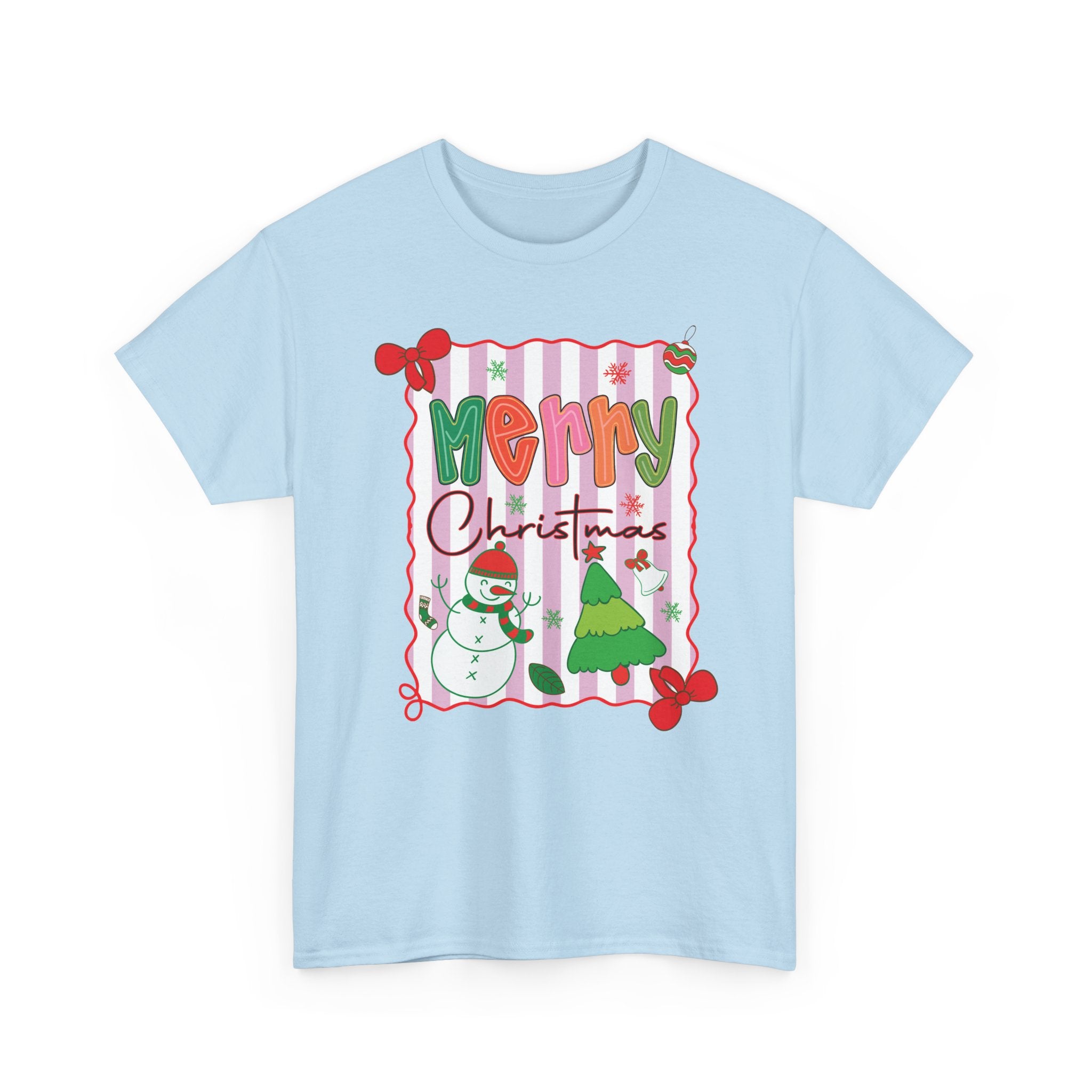 Christmas Snowman Unisex Cotton Tee