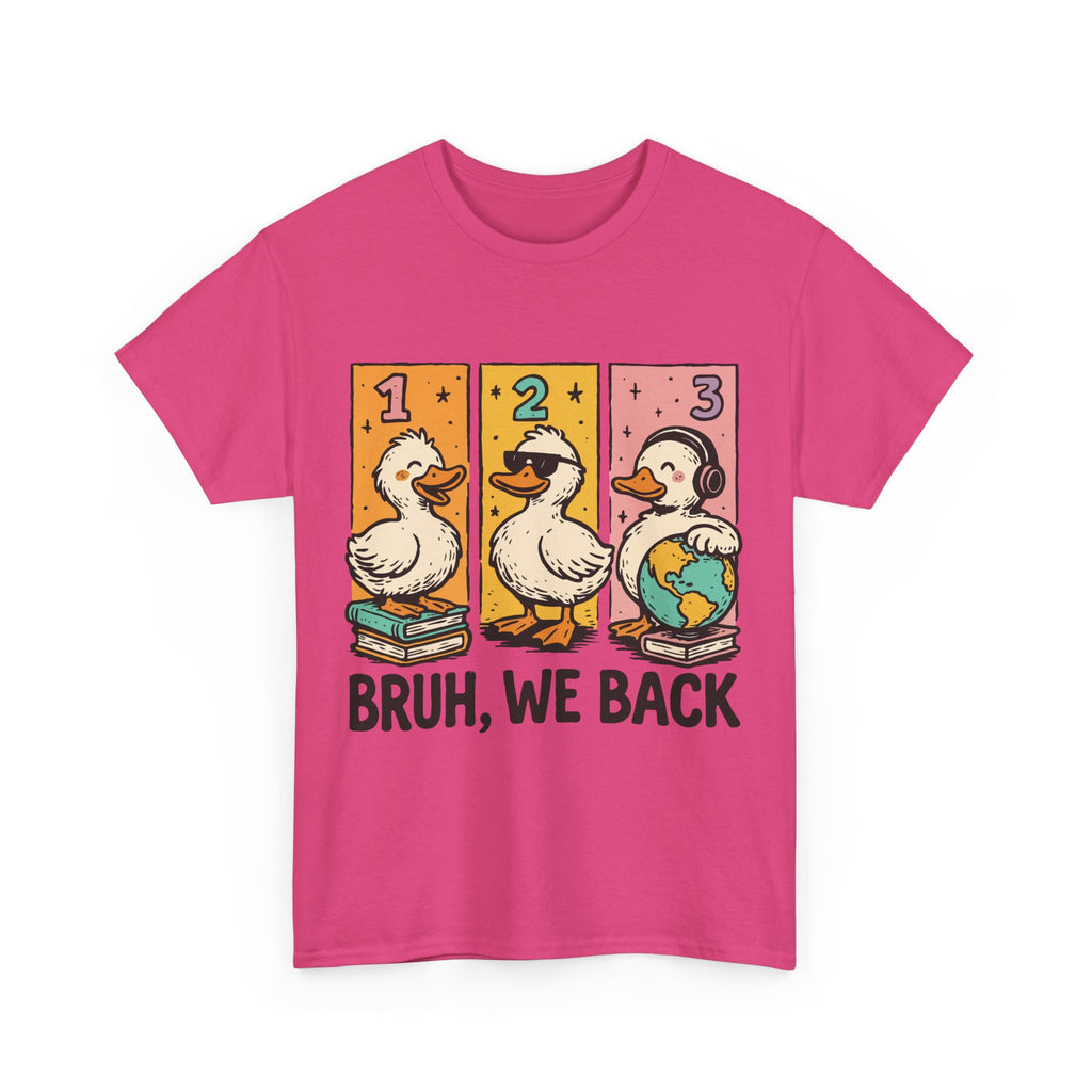 "BRUH WE BACK" Funny Animal Graphic Tee,