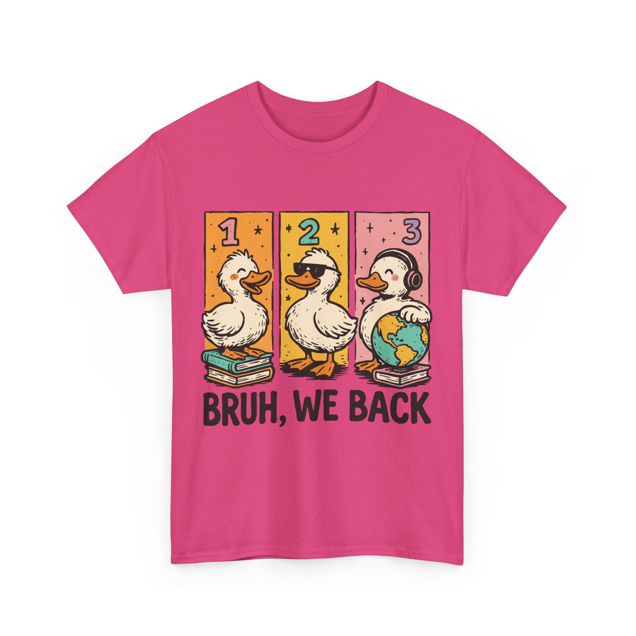 "BRUH WE BACK" Funny Animal Graphic Tee,