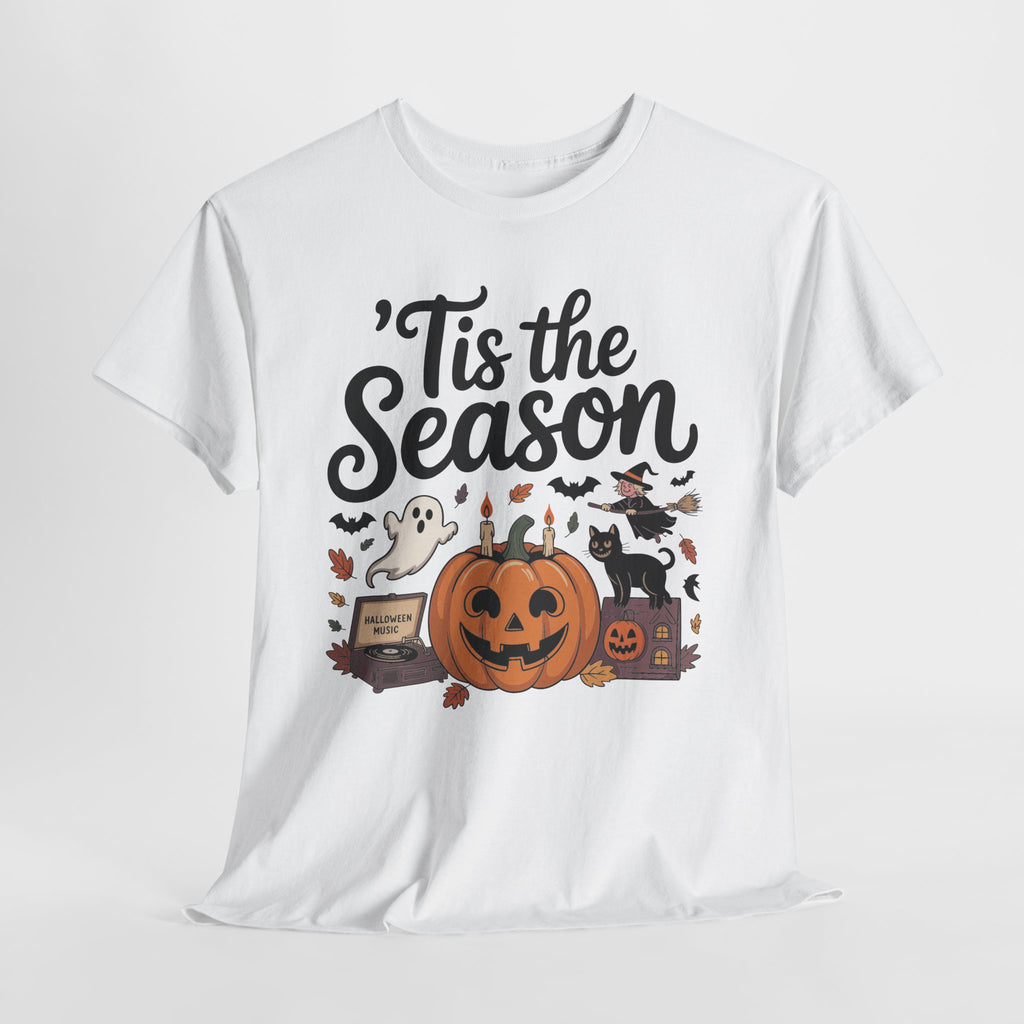 Holiday Season Unisex Cotton T-Shirt - Tis the Season Design